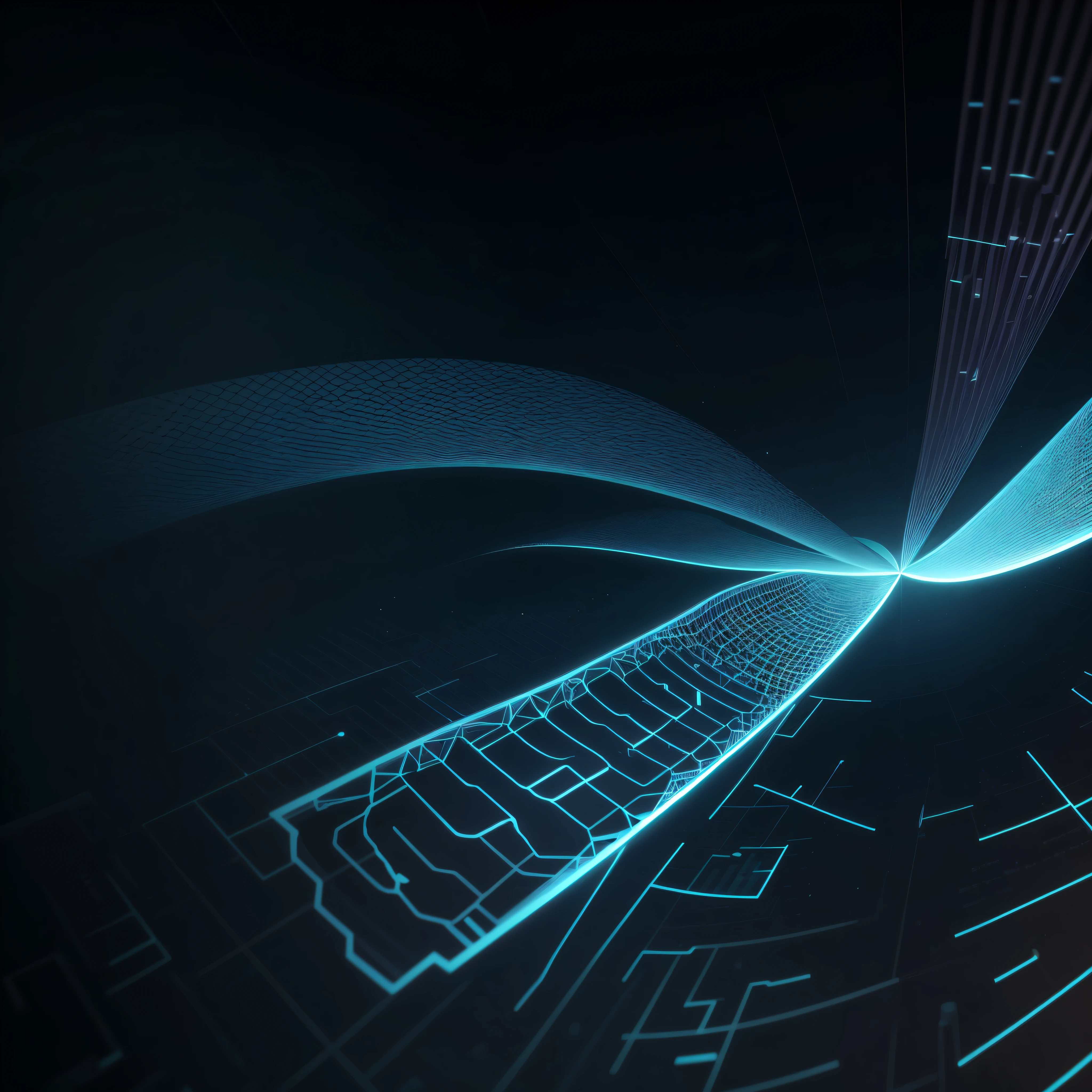 Engaging 3D visualization featuring stunning graphs、glinting