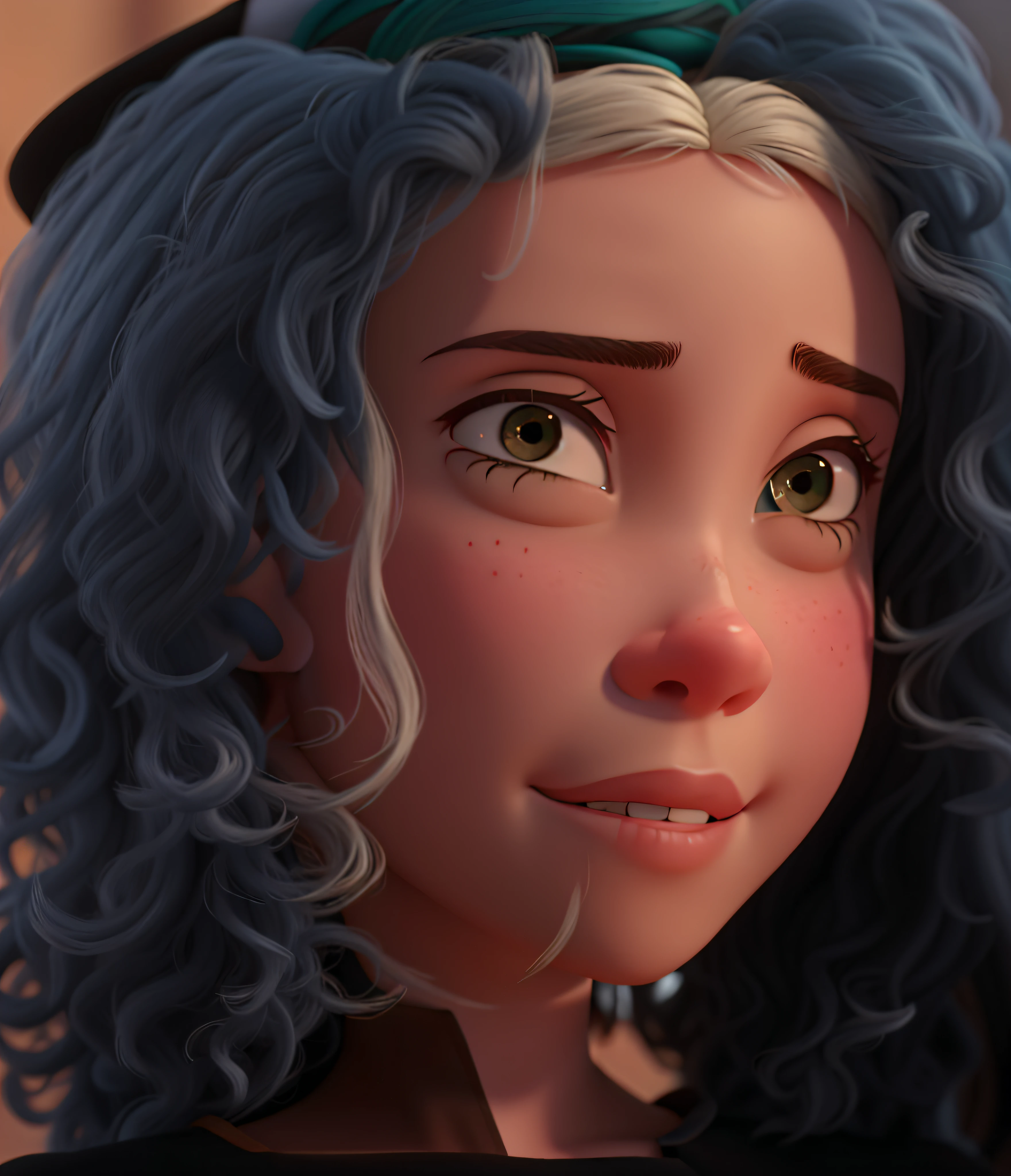 Uma garota 17 anos, estilo disney pixar, alta qualidade, melhor qualidade