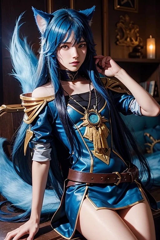 como seria o filho de ahri( league of legends) de 4 anos na froresta