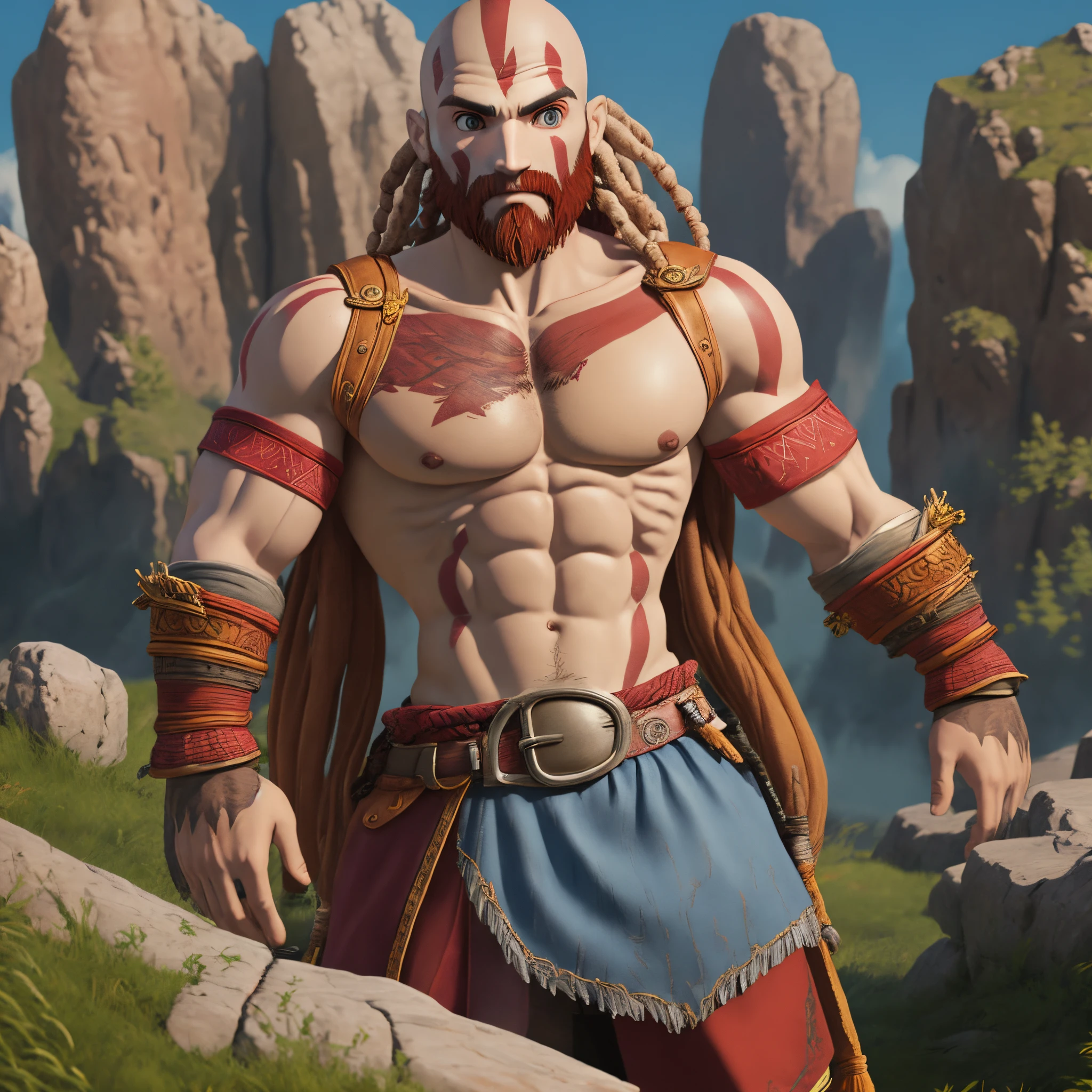 KRATOS GOD OF WAR DREADLOCKS