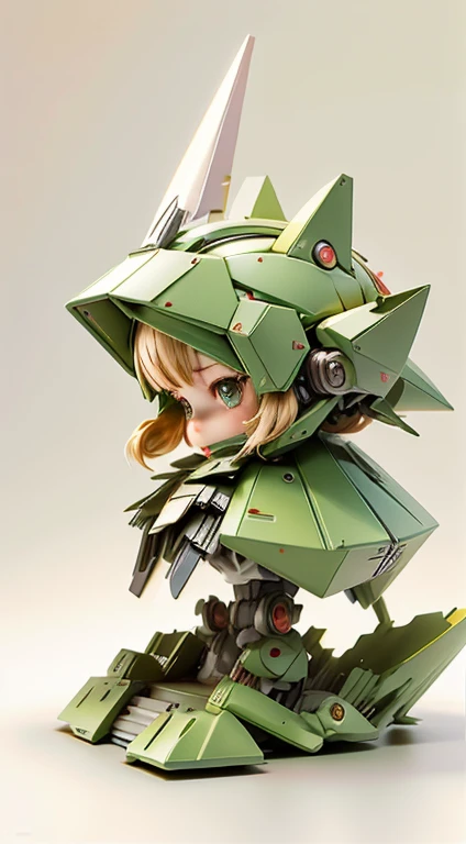 Mini Gundam mecha included, Cute, 3D Rendering, Small robot, portrait female anime, Cute 3D Anime Rendering, cute detailed digital art, mini cute mecha, 3D rendering stylized, 3D rendered character art 8k, Cute Digital Painting, anime style 3D, super detailed render, weapon in hand, Delicate face,