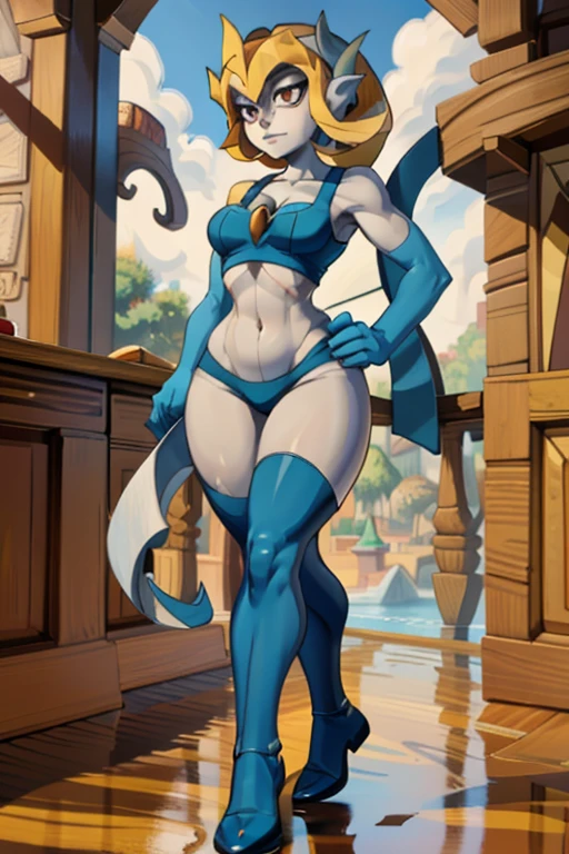 Personaje minette de skullgirl, with its characteristic design, full body size, cuerpo completo
