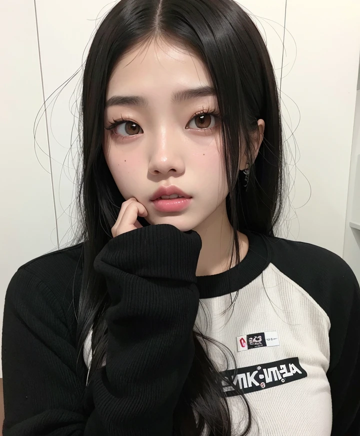 Arafed mujer con cabello largo y negro y una camisa blanca, ulzzang, Blackpink Jennie, Chica coreana, Wan adorable cara coreana, Jaeyeon Nam, Hermosa joven coreana, Jossi de Blackpink, Heonhwa Choe, Hermosa mujer surcoreana, Joven y adorable rostro coreano, Jisoo de Blackpink, Jisoo de Blackpink, chica linda-fina-cara