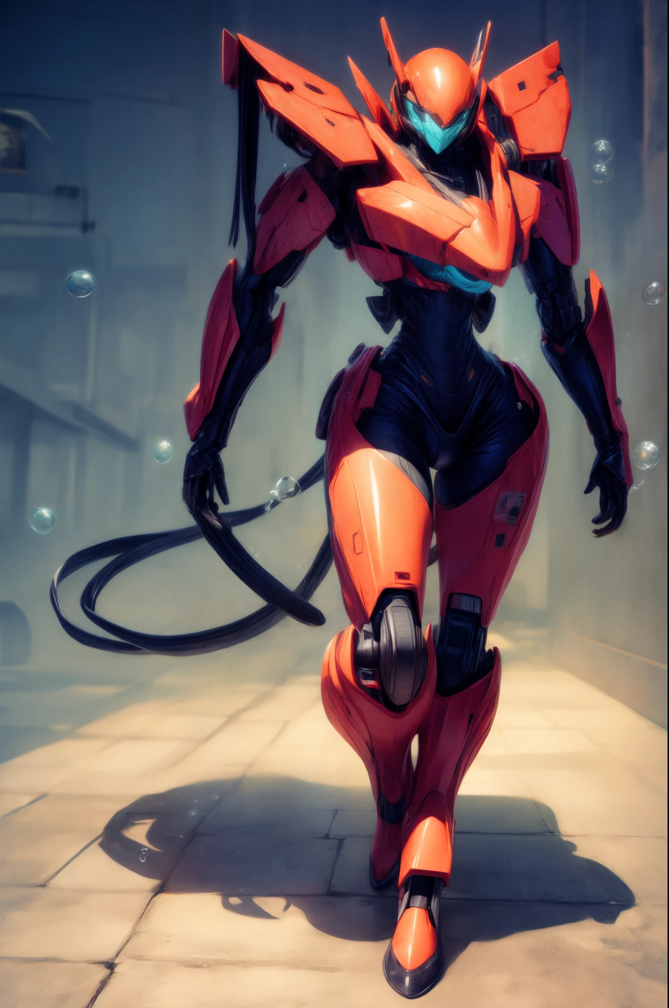 Viper Mecha, full bodyesbian, Alone, cyber punk perssonage, Exquisite snake head, Bubble Mart Blind Box, Clay texture, walking on earth, Black and white background, potted, circular base, natural lightting, Best quality at best, hyper-detailing, arte 3D, c4d, Overclocked renderer, 3Drenderingof, 8K