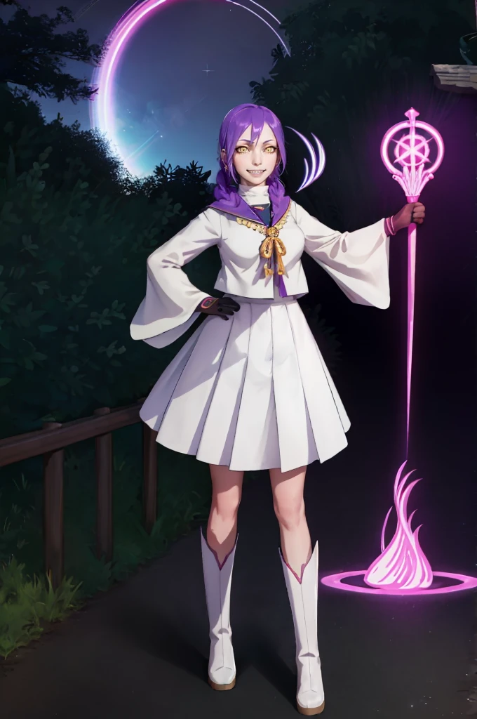 masterpiece, best quality:1.2), cowboy shot, solo, 1girl, chikujoin magane, sharp teeth, evil grin, looking at viewer, hand on hip, single braid, serafuku,long pleated skirt, wizard uniform, exorcist, holy gloves,, french medieval villa, long skirt ,white vest, walking full body, tall female, SeaArt Bot Txt2Img SeaArt 2.1 02:24:20 Expires in 30 Day(s) 1girl, solo, looking at viewer, cowboy shot, hand arms full body,boots, standing,cute,breast, curvy, female,fantasy goddess,there is a cartoon picture of a woman with a very large breast, glowing divine being, glowing holy aura, inspired by Luma Rouge, the non-binary deity of spring, ethereal rainbow nimbus, the butterfly goddess of fire, inspired by Mariel, glowing aura around her, astral wind, as the goddess of the saturn, “uwu the prismatic person, big breast, serious, beautiful eyes, , full body, walking, long robe, long dress, ,priestess ,holy, smile, god rays, ray tracing, sparkle, cinematic lighting, UHD, retina, masterpiece, ccurate, anatomically correct, textured skin, super detail, high details, high quality, award winning, best quality, highres, 1080P, HD, 4K, thunder aura, light aura,full,huge breast