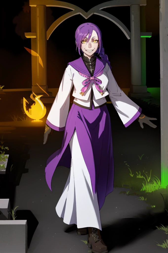 masterpiece, best quality:1.2), cowboy shot, solo, 1girl, chikujoin magane, sharp teeth, evil grin, looking at viewer, hand on hip, single braid, serafuku,long pleated skirt, wizard uniform, exorcist, holy gloves,, french medieval villa, long skirt ,white vest, walking full body, tall female, SeaArt Bot Txt2Img SeaArt 2.1 02:24:20 Expires in 30 Day(s) 1girl, solo, looking at viewer, cowboy shot, hand arms full body,boots, standing,cute,breast, curvy, female,fantasy goddess,there is a cartoon picture of a woman with a very large breast, glowing divine being, glowing holy aura, inspired by Luma Rouge, the non-binary deity of spring, ethereal rainbow nimbus, the butterfly goddess of fire, inspired by Mariel, glowing aura around her, astral wind, as the goddess of the saturn, “uwu the prismatic person, big breast, serious, beautiful eyes, , full body, walking, long robe, long dress, ,priestess ,holy, smile, god rays, ray tracing, sparkle, cinematic lighting, UHD, retina, masterpiece, ccurate, anatomically correct, textured skin, super detail, high details, high quality, award winning, best quality, highres, 1080P, HD, 4K, thunder aura, light aura,full,