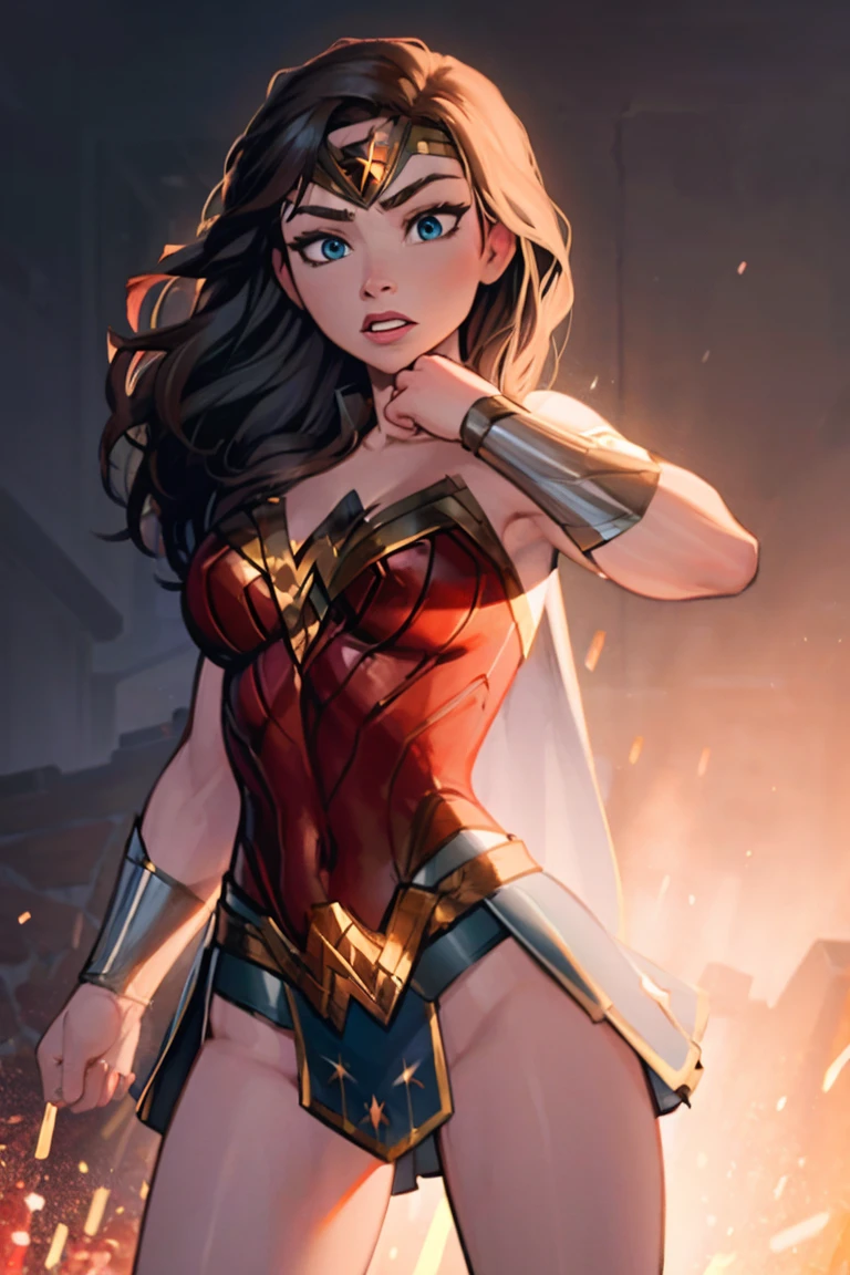 Anna wearing wonder woman costume, Anna, wearing wonderwoman costume