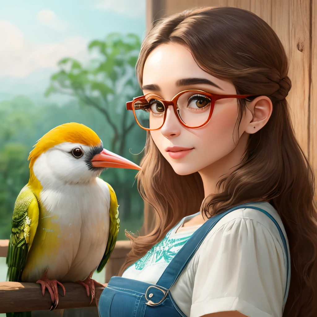 Cuca from the yellow woodpecker farm with Juliet glasses