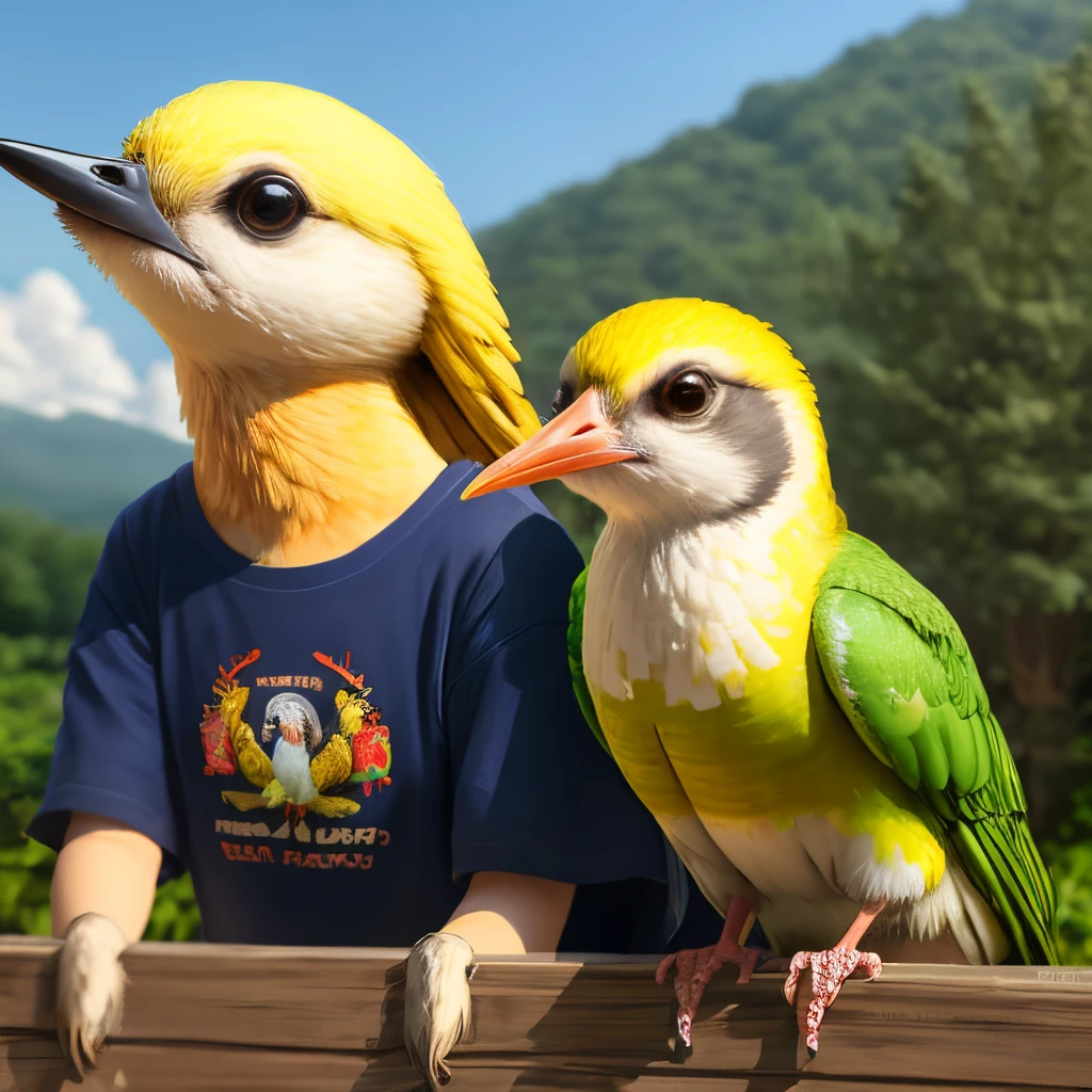 Cuca from the yellow woodpecker farm with Juliet glasses