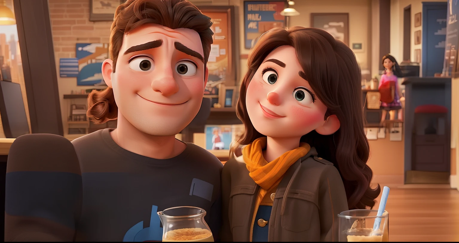 there is a man and woman that are posing for a picture, profile image, profile picture, facebook post, profile pic, profile picture 1024px, charli bowater and artgeem, reddit post, taken in the early 2020s, by Meredith Dillman, photo taken in 2 0 2 0, tyler edlin and natasha tan