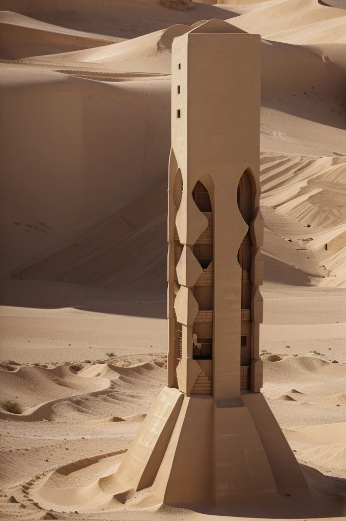 Mystical Mirage Tower in the Desert Oasis:
Location: Amidst a desert oasis where illusions play tricks on the eye.
Size: A medium-sized tower with mirage-like illusions dancing on its exterior.
Colors: Sandy beige walls with illusions of vibrant colors, and the roof appears to shift between mirage-like patterns.
Prompt: "Craft a captivating visual representation of a wizard's tower in a desert oasis, featuring illusions that dance on the sandy beige walls. Emphasize the ever-shifting mirage patterns on the roof for a mystical touch."