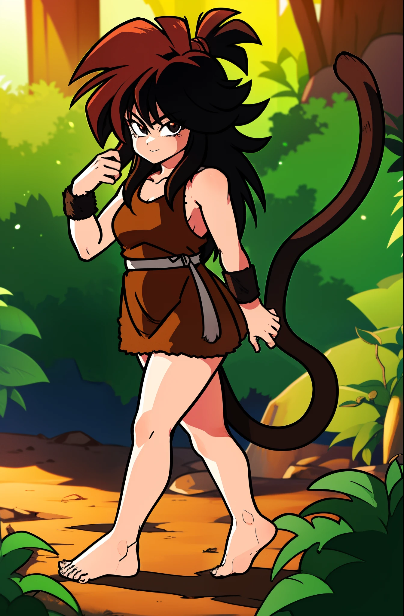 Gine showing her ass to the camera