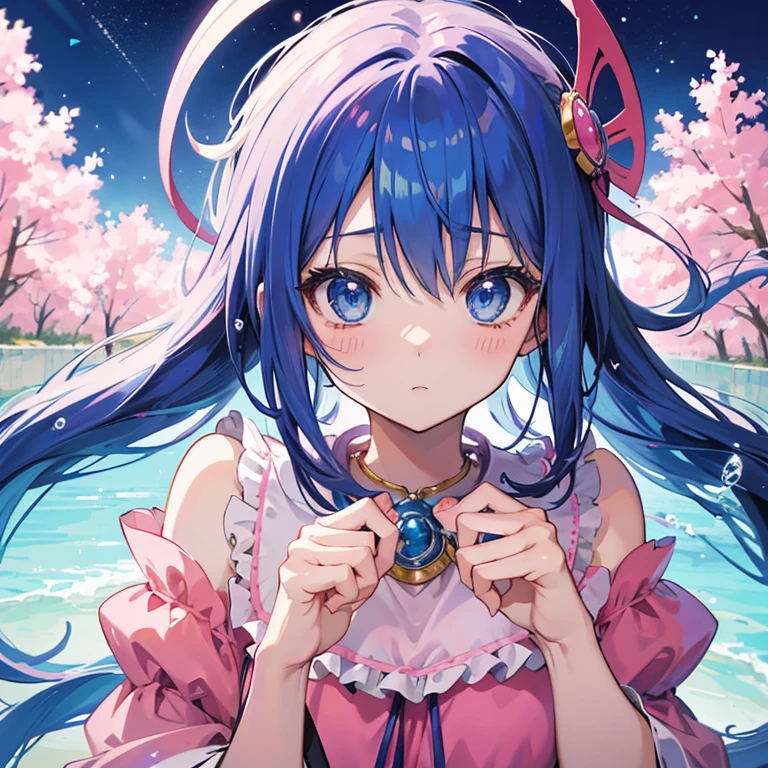 Anime girl with long hair and blue eyes in pink dress, Cute anime girl, Cute anime face, extremely cute anime girl face, Anime visuals of cute girls, portrait of cute anime girl, portrait of cute anime girl, cute kawaii girl, portrait of cute anime girl, kawaii anime manga style, cute anime style, cute anime girl, splash art anime , anime, anime style