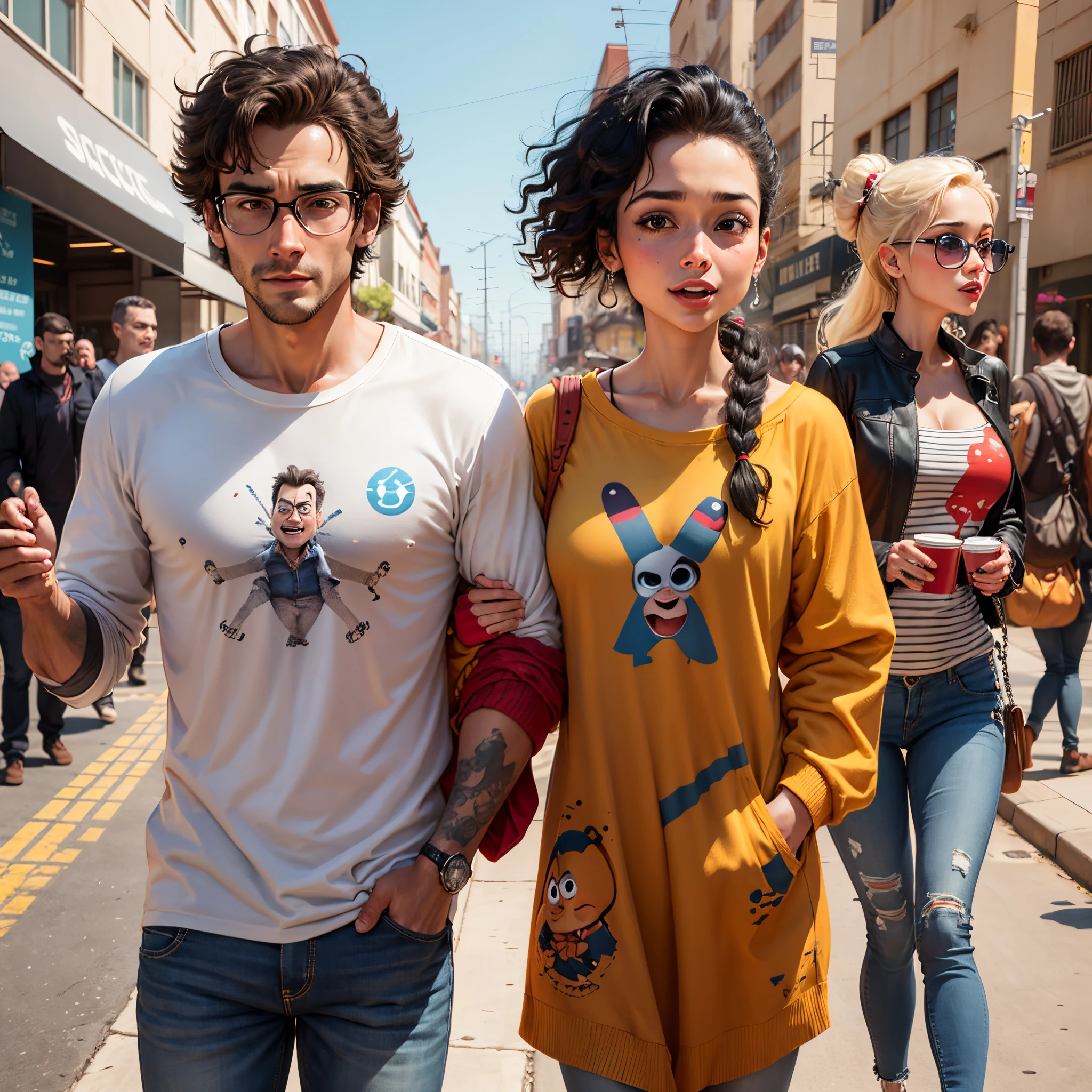 Casal apaixonada pixar