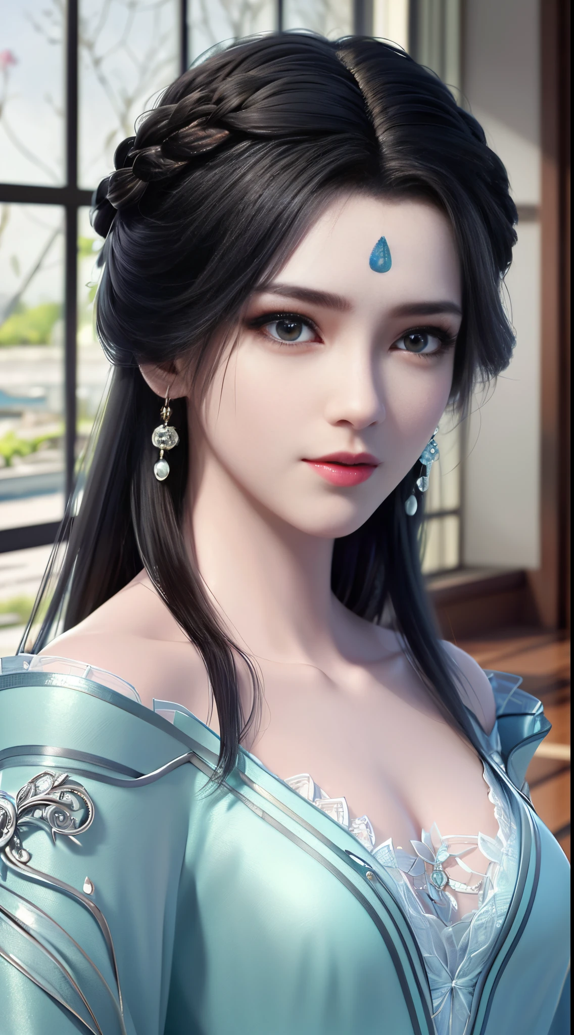 masterpiece, best quality, Soft lighting, absurd, 1 Girl, Focus only, Skin blemishes, Skin Indentation, Perfect face, Facial swelling, Pretty Face, big eyes, Puffy eyes, Perfect eyes, eyelash, Hu Tao (Genshin Impact) from Genshin Impact, outdoor, bamboo forest, 8K, Ultra HD, HDR, (masterpiece:1. 5), (best quality:1. 5)