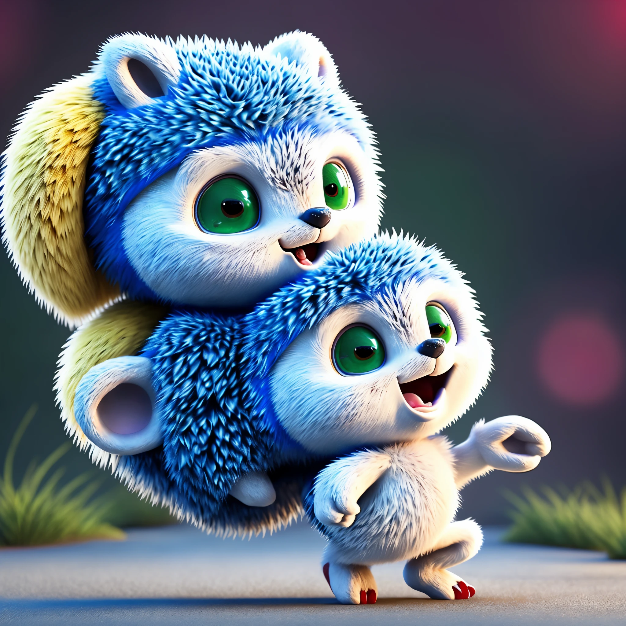 Blue mobian hedgehog, Black eyes, Red pupils, Blood running from eyes, Bloody mouth, sharp yellow teeth, Bloody background, Blood stained fur, White gloves, Sharp fingers, Sonic the Hedgehog style