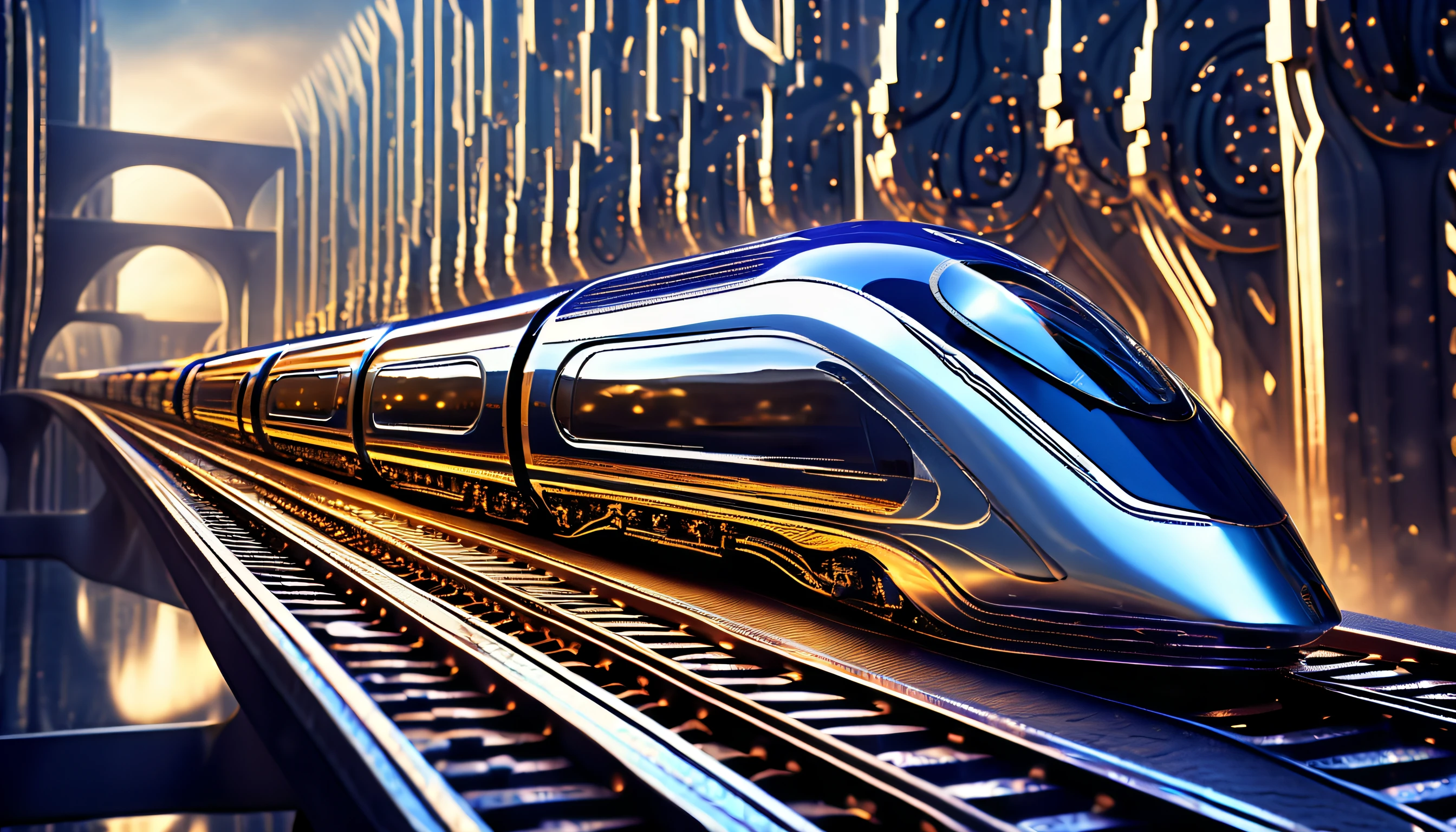 (((intricate detail futurism battle train illustration:1.6))), epic trance line, beauty both alluring and intimidating. almond-shaped seem to hold a thousand secrets, cascades down back in waves of silk. silver and intricately designed, every detail carefully crafted. train in symbol of death, beauty and power. (((sharpness and clarity unmatched:1.4))), impeccable quality, highest quality, highly quality, best quality, (((radiosity rendered in stunning 32k resolution:1.3))), (((highest quality, highly quality:1.4))), (((design a visually captivating image:1.5))),  ((beautiful detail glow:1.1)), (((highest quality:1.3))), (((radiosity rendered in stunning 32k resolution beauty:1.3))),