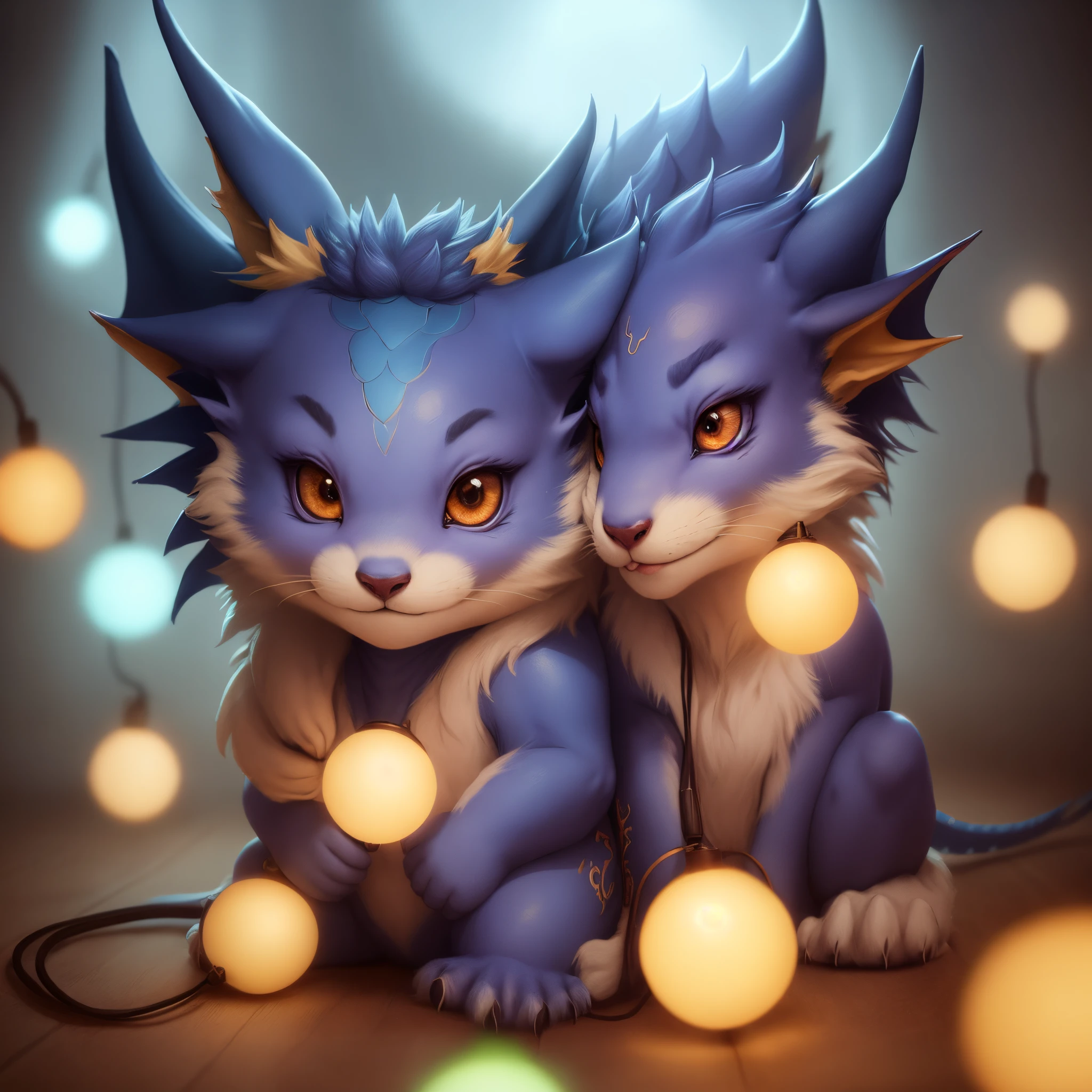 (furry), focus on face, beautiful lights and shadows, blue dragon, cute