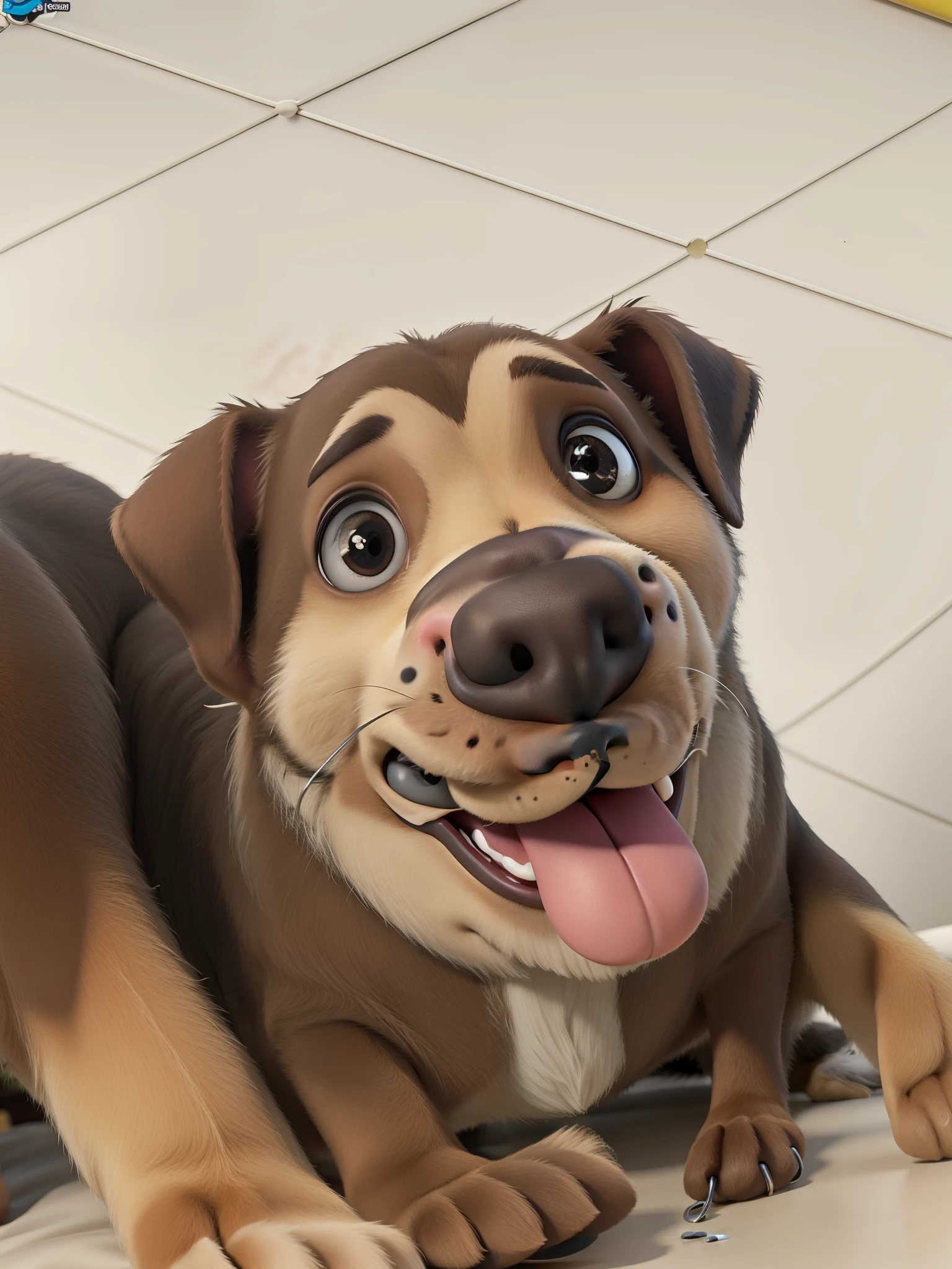 Cachorro com mancha branca no peito