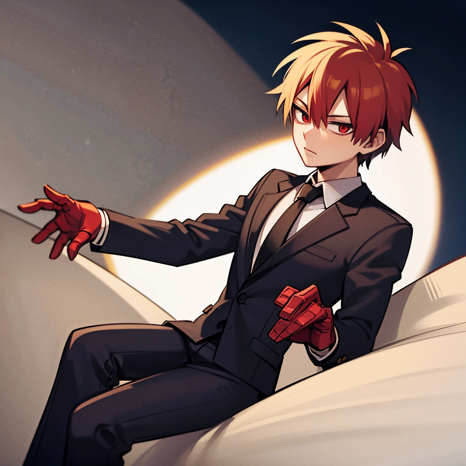 todoroki from my hero academia in a suit