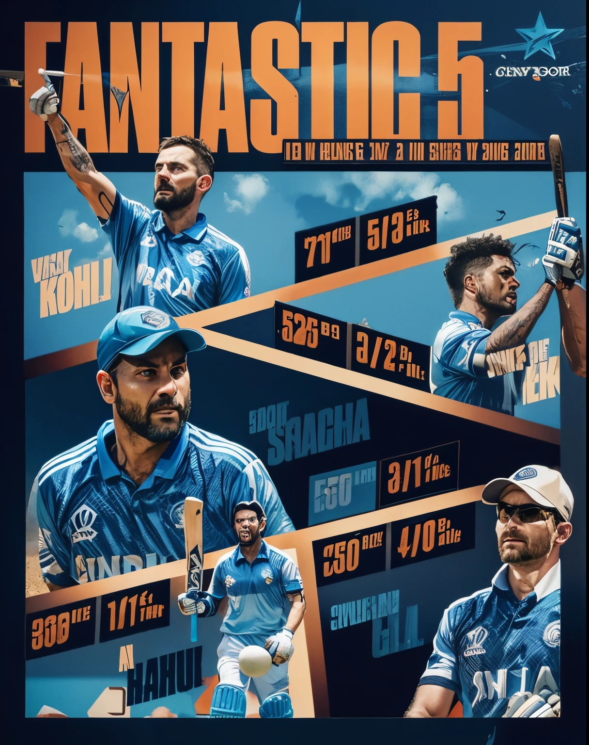Cricket, realistic, aggressive, blue colour