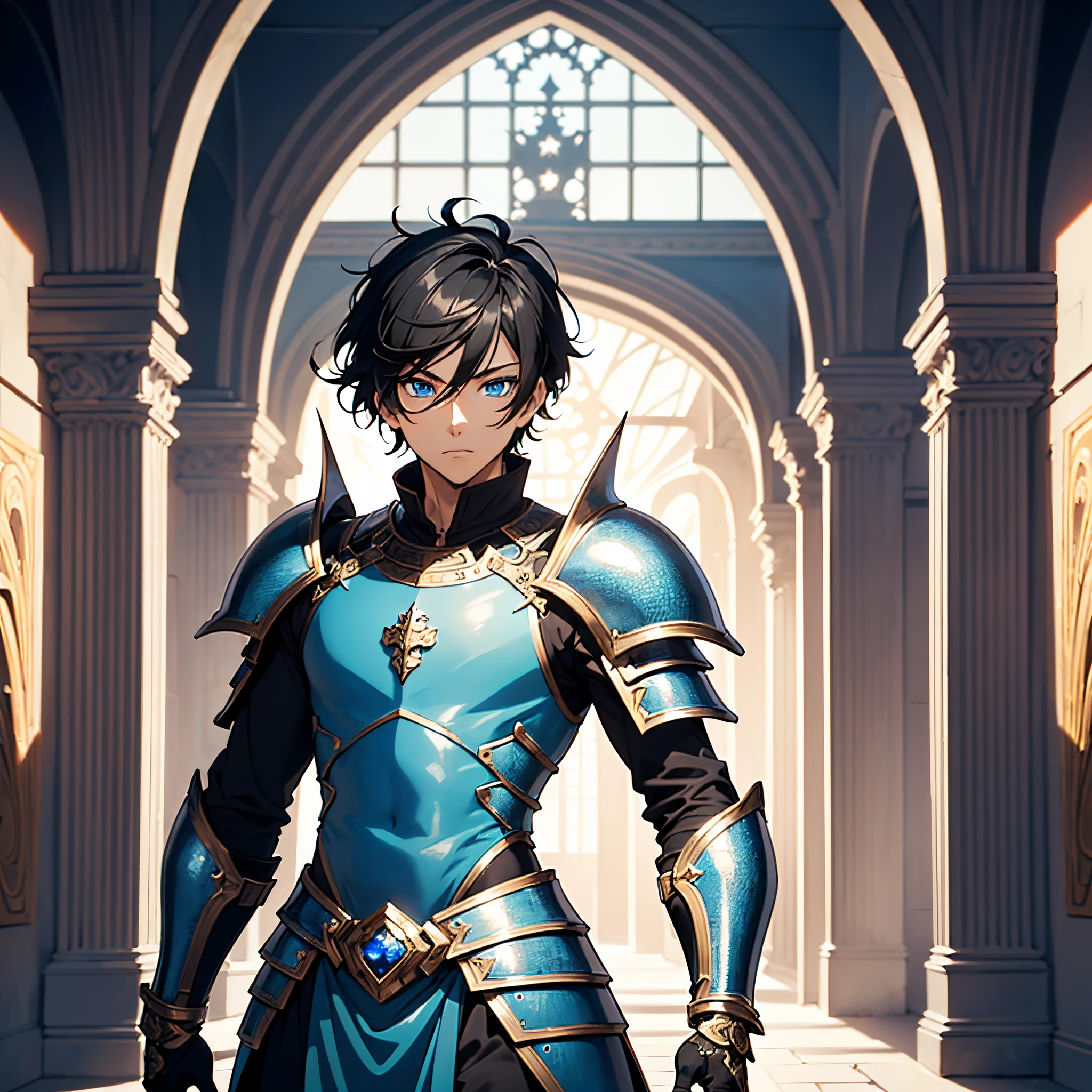 128K Ultra High Definition,
128K Ultra High Quality,
128K Ultra High Resolution,
Best Definition,
Best Quality,
Best Resolution,
Perfectly Detailed,
Perfectly Designed,
Extremely Detailed,
Extremely Designed,
Hyper Detailed,
Hyper Definition,
Hyper Quality,
Hyper Resolution,
Masterpiece,
(((Anime))),
Body Shot,
(((Boy))),
Handsome,
Muscular Body,
(((Black Short Hair))),
(((Blue Eyes))),
(((Hyper Detailed & Perfectly Designed With Ultra High Quality Blue Sapphire Warlord Armor))),
(((Inside Of Medieval Royal Palace Background Scenery))),