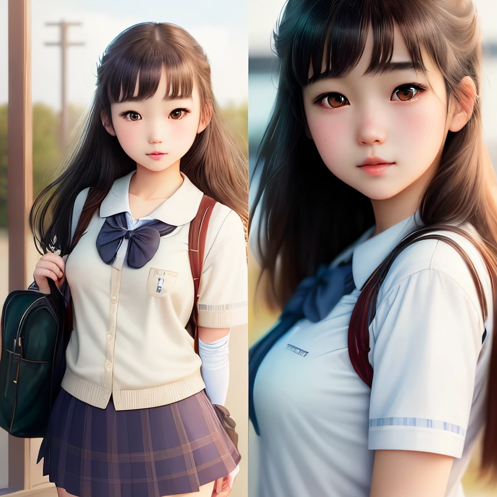 (best quality,realistic:1.2),ultra-detailed,beautiful detailed eyes,beautiful detailed lips,beautifully detailed face,japanese schoolgirl,jk skirt girl,cute loli type,authentic facial features image,bottomless,high school student,realistic appearance image