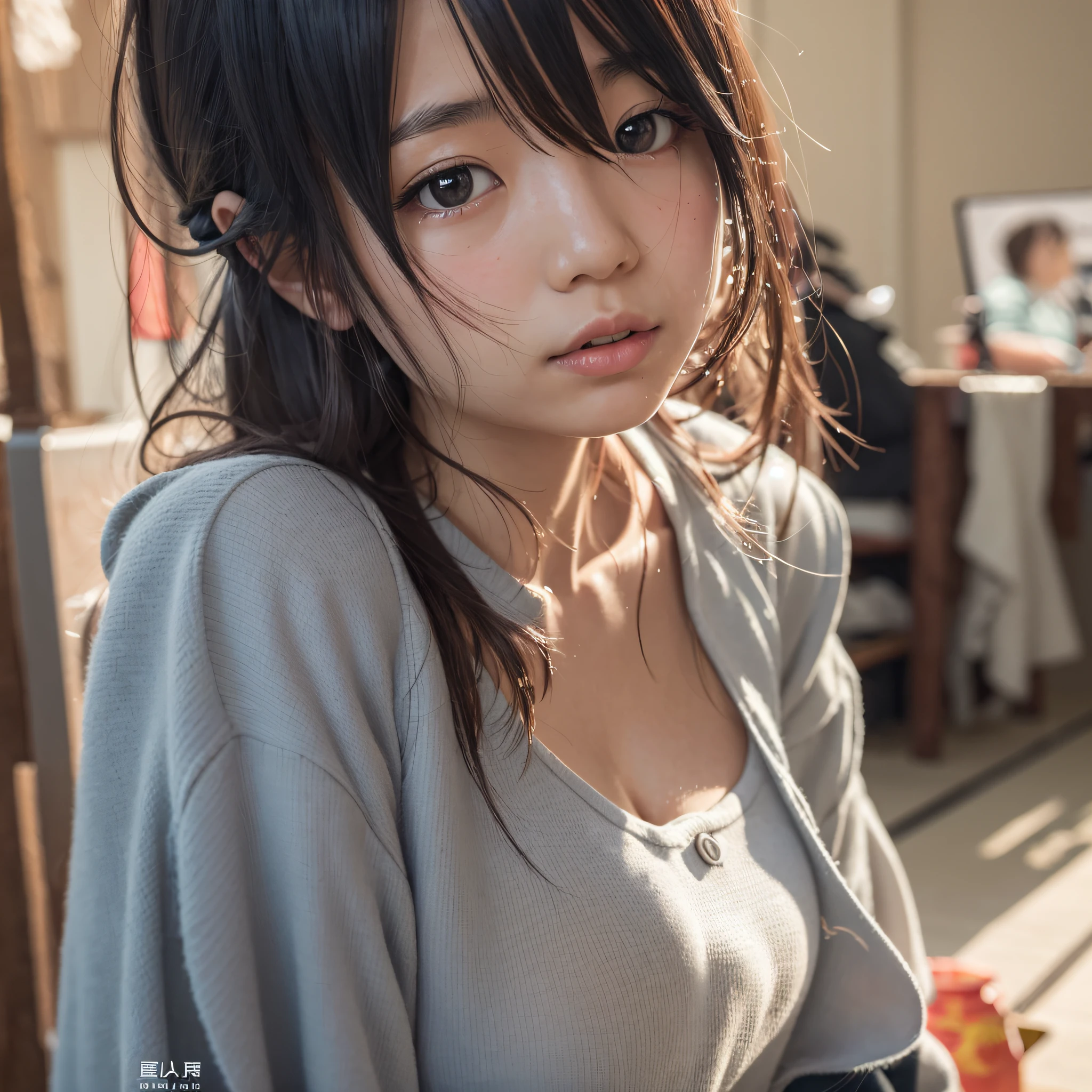 Tortured Woman:1.5、injury、Torture chamber:1.6、Japanese erotic female prisoner mercenary、Camouflage、gun、Dirt on face、Nipples、Small breasts、put handcuffs on both hands:1.7、whole body