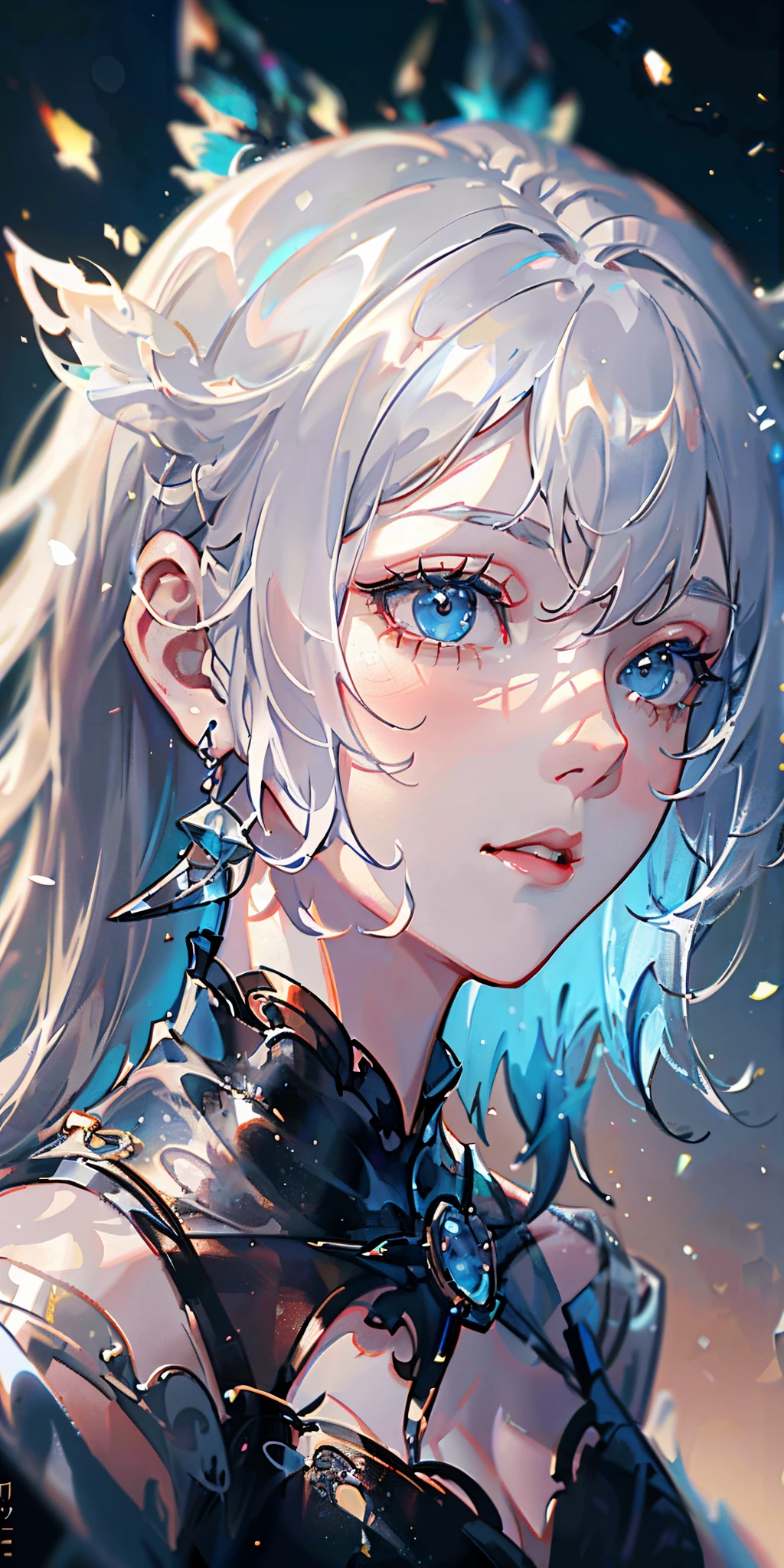 a close up of a woman with white hair and a white mask, beautiful character painting, guweiz, artwork in the style of guweiz, white haired deity, by Yang J, epic exquisite character art, stunning character art, by Fan Qi, by Wuzhun Shifan, guweiz on pixiv artstation