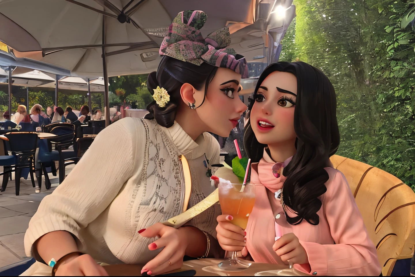 they are sitting at a table with a cake and a drink, they are in love, by Emma Andijewska, charli bowater and artgeem, singer maluma, profile pic, valentina remenar, beautiful, 🤬 🤮 💕 🎀, lovely couple, instagram post, profile image, 1614572159, hot