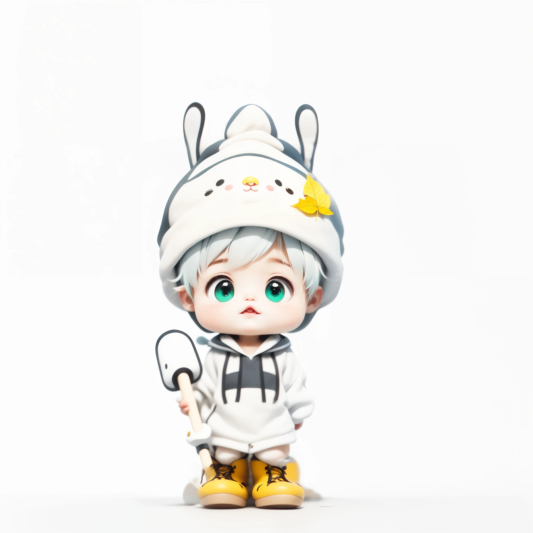 yellow lemon hat,leaf boots。Feet as cute as an elf
