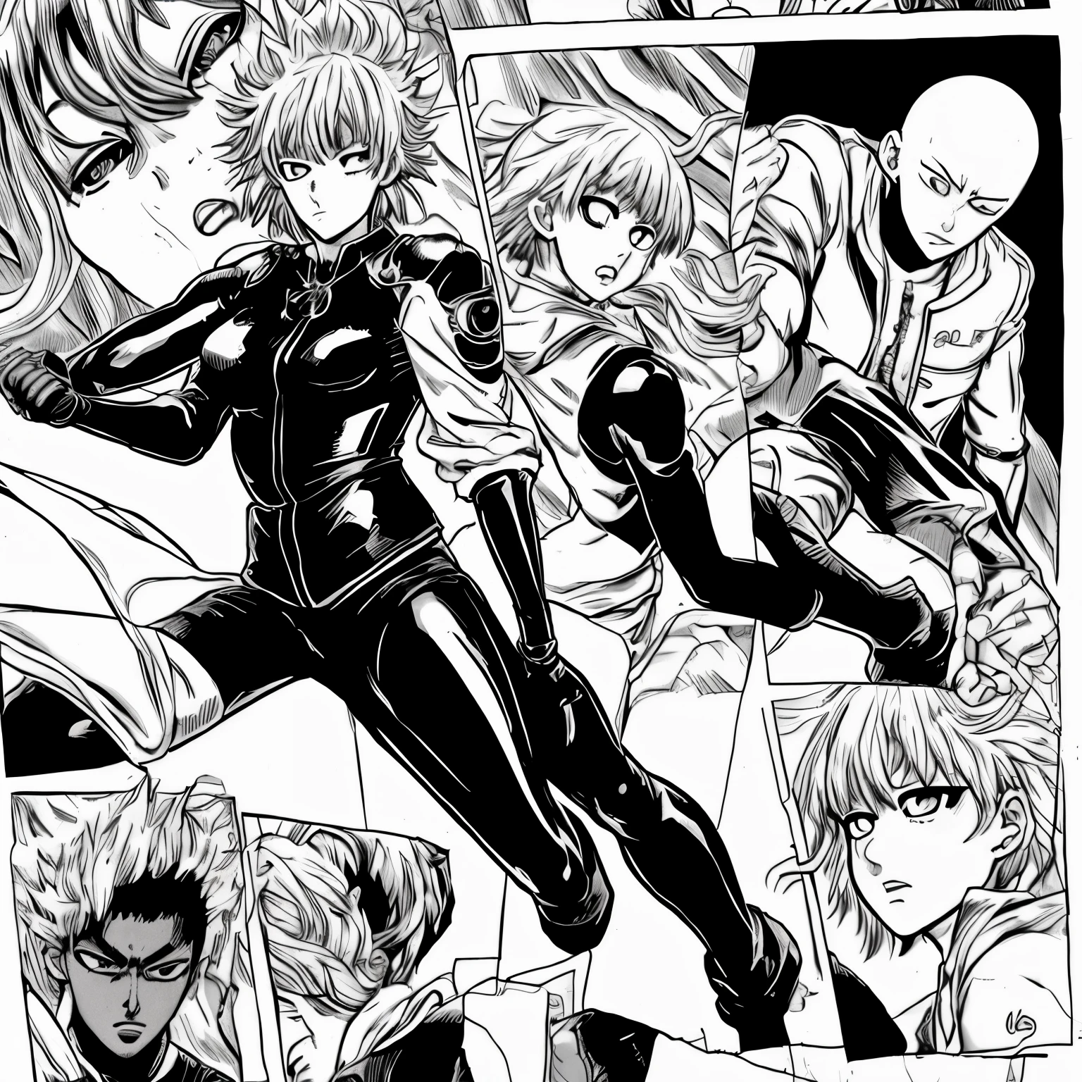 Tatsumaki de one punch man corada e nua com um grande  negro penetrando ela