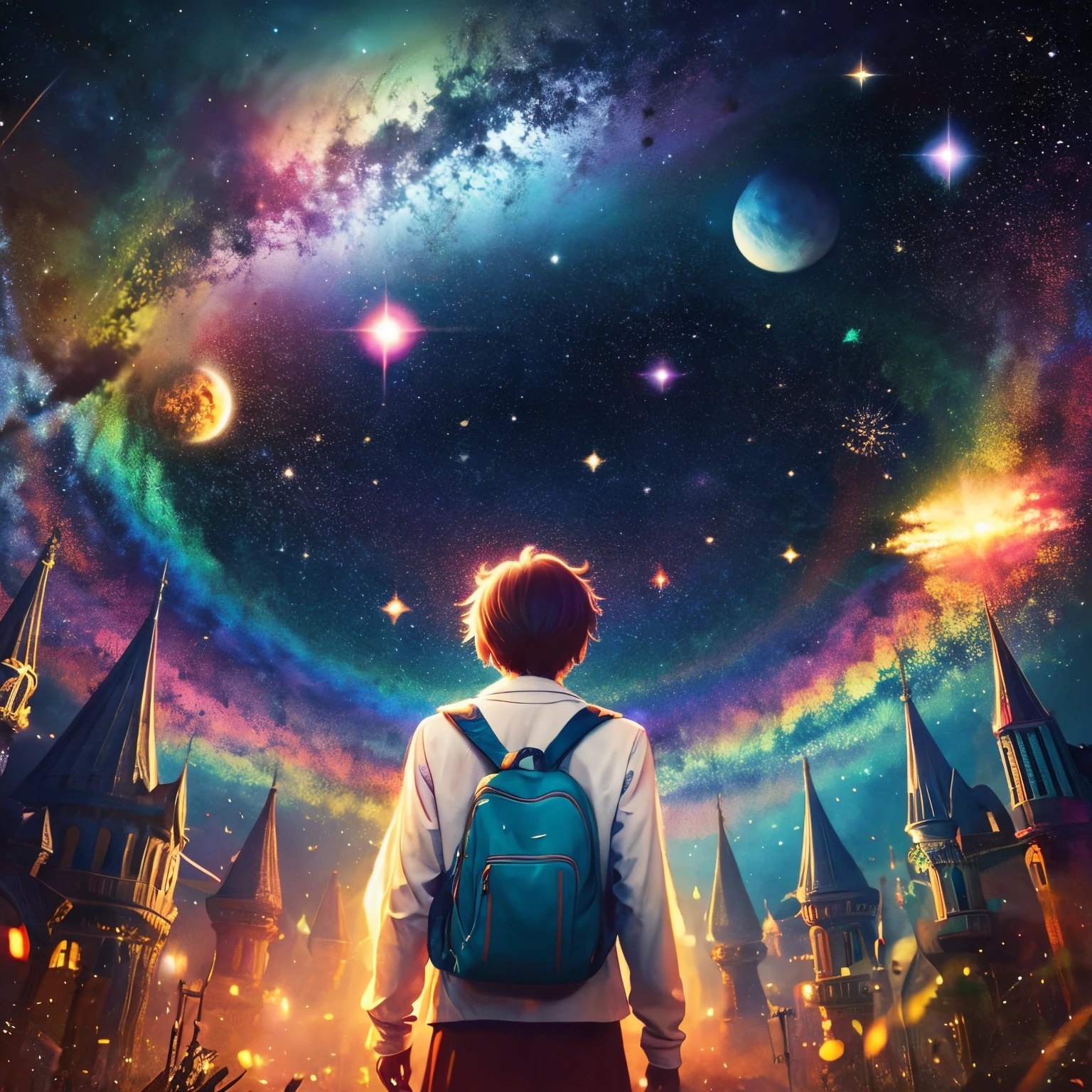 Masterpiece、animesque、kosmos、near future、colourfull、Fantastical