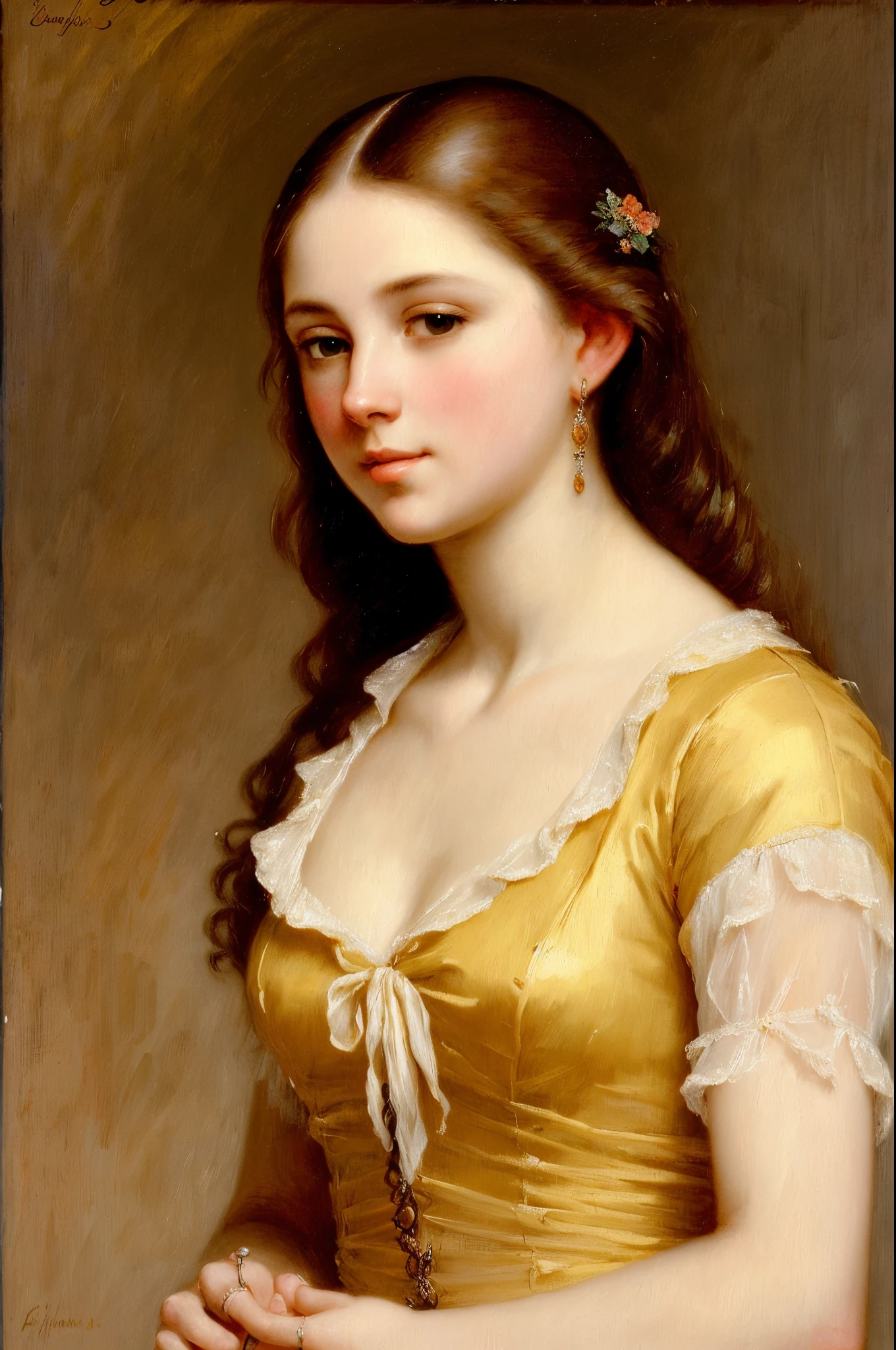 Daily life,ung beauty, in Syracuse (in the style of Eugene De Blaas), lush oil painting, palette canvas/acrylic, Intricate, extreme hight detail, Complex key, ((Single Shot)), ((Best Quality)), ((Masterpiece)) , ( (Realistic)), (IDEAL), 8K, impressionism: 0.2 Обои Full HD
