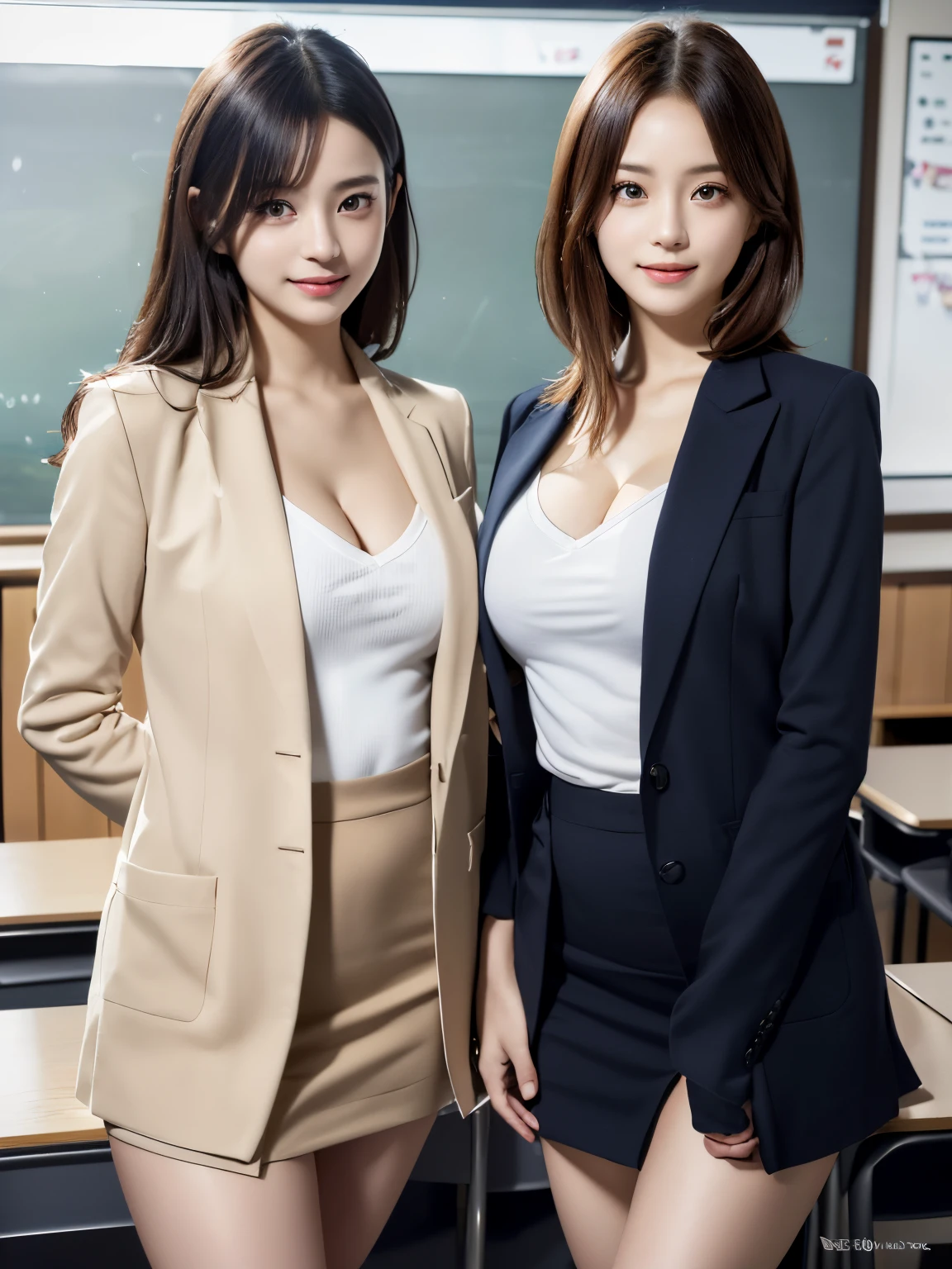 masutepiece, Best Quality, japanaese girl,1girl in, 8K, Raw photo, top-notch quality, masutepiece, nffsw:1.2, exceptionally detailed RAW color photo, professional-grade photograph, (Realistic, Photorealistic:1.37), (highly detailedskin:1.2), Ultra-high resolution, (lenz 50mm), Exquisitely Detailed Eyes,Staring at the viewer,
break
With 1 girl (There are many elderly people:1.4), Beautiful face, kawaii,(Smile:1.05),(20yr old, Straight hair, (Short hair), Black eyes, white fine skin,small mouth, high cheekbones (Definition),Manteau、Suits、Korean Idol、Nogizaka Idol、hposing Gravure Idol、Adults、女優、(masutepiece, top-quality:1.3), (Ultra detailed 8K cg:1.2), (hyper realisitic:1.35), (Photorealistic:1.45), (Realistic:1.4), Cowboy Shot,
1 beautiful Japanese girl, 22 years old, Japanese Idol, Suits、small tits、 (Female Teacher Figure:1.4), clean legs、