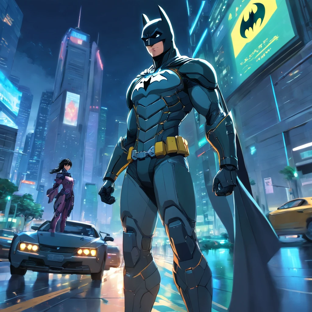 Realistic depiction of advanced cyber suits, Batman in DC Comics