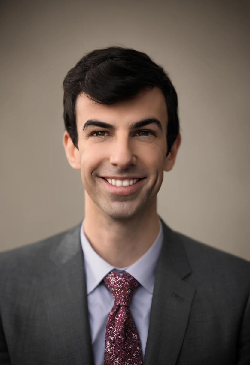 A photo of a unique street performer,original,In “Nathan for You,” Nathan Fielder portrays a character of the same name, marked by his plain, somewhat awkward appearance: often seen in a grey suit and tie, with his hair neatly combed and a pair of unremarkable glasses. This understated look complements his on-screen persona, which is characterized by a deadpan expression and a consistently serious demeanor, regardless of the comedic absurdity unfolding around him.