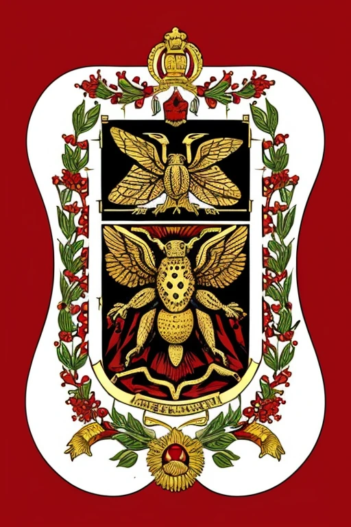 Flag design of a republic ruled by worker ants and soldier wasps