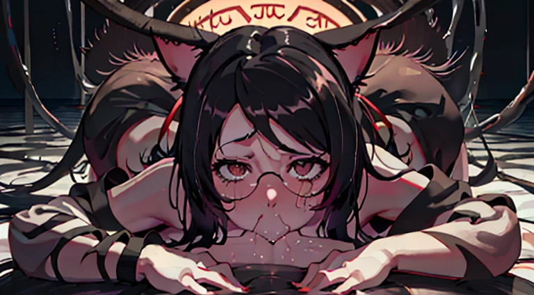 hanekawa tsubasa、eye glass、Braids、A dark-haired、large boob、fullnude、 (Black hair, Brown eyes, Round face), Colossal tits, With ribbon, (nose blush, Naughty, half opened eye, Drooling),On the bed in the infirmary, [Full body shot]、BDSM、Plenty of love juice、pale pubic hair、Wearing a black dog collar,Full body shot,body piercings,Large open legs、eye glass、Lying in bed、Hands tied above the head、Head-to-toe shots、Hand flail、fetters、Squirting、spout、There are a lot of them all over the body,Colossal tits、Soak up the bright sunshine under the tropical sun、The udder is squeezed out with a rope、Woman in chains、slightly turned to the side、The lower back is cramping up and down、Chest is bobbing up and down、Crying in pain、Both legs are raised above the head in a V-shape