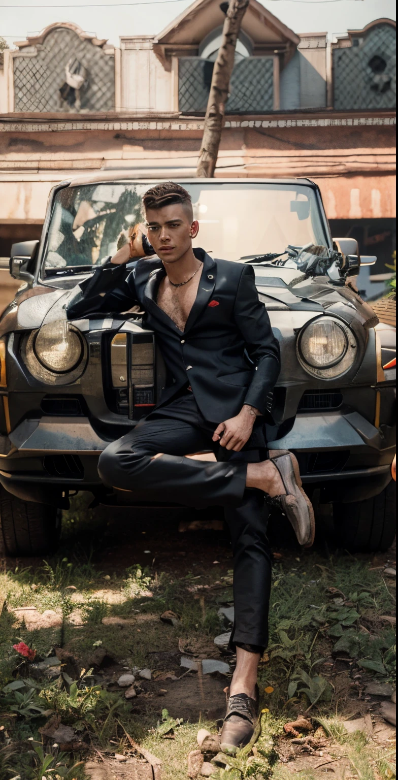 Cyberpunk handsome boy,8k,realistic face,ultra realistic