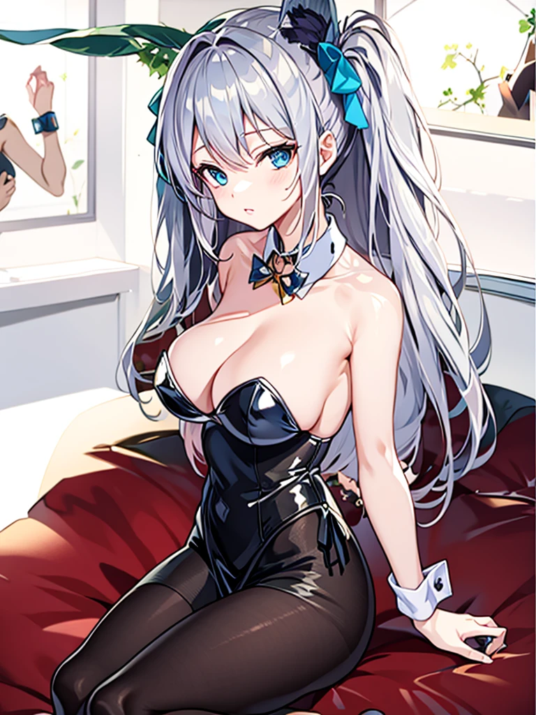 Silver-haired woman in skirt, 1 Lady, Alone, sun skirt, realistically, Endless realism, actual, human character