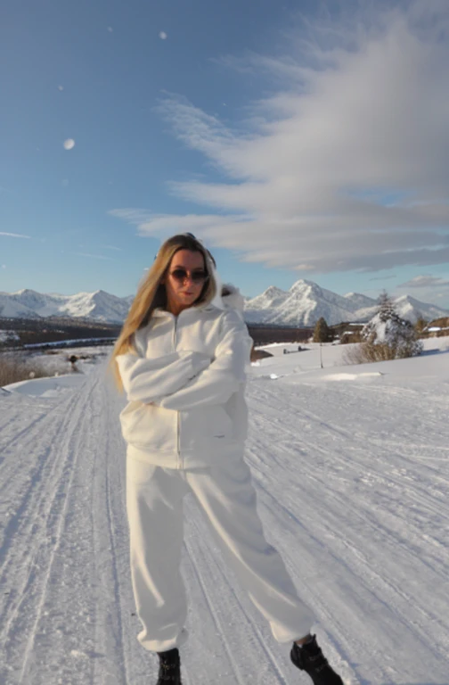 snowy mountains, winter, snowing, snowfall