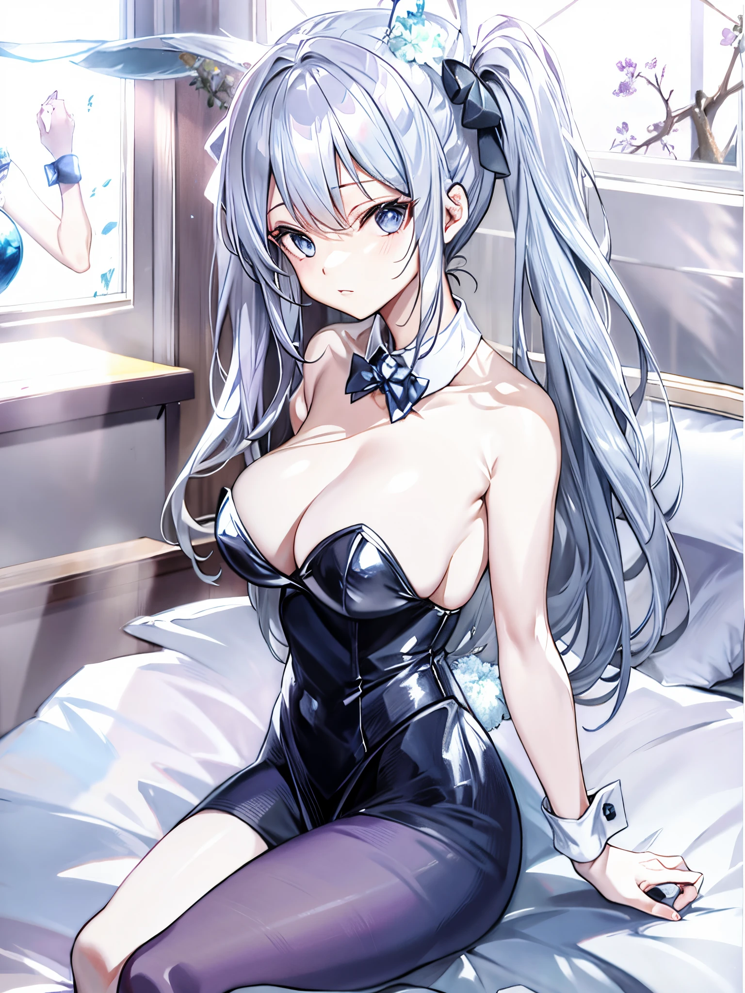 Silver-haired woman in skirt, 1 Lady, Alone, sun skirt, realistically, Endless realism, actual, human character