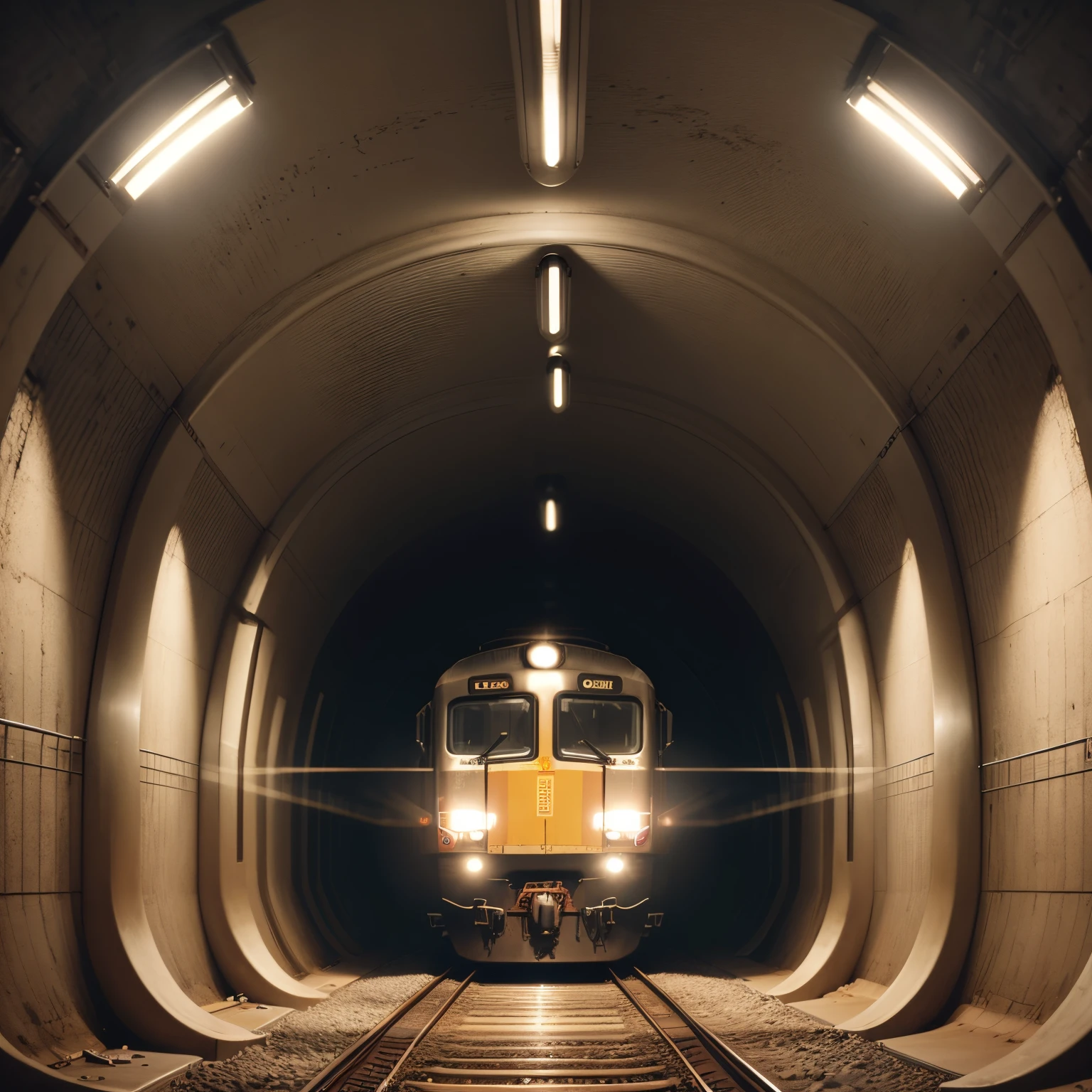 Trains through the countryside