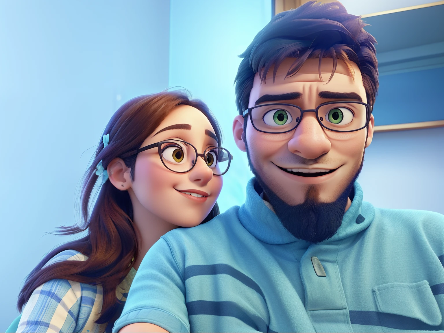 there is a man and woman sitting together in a room, lovely couple, ghutra and egal, photo taken in 2 0 2 0, in love selfie, photo taken with nikon d750, photo taken with nikon d 7 5 0, taken with sony alpha 9, profile image, candid picture, shot on nikon z9, very very low quality picture