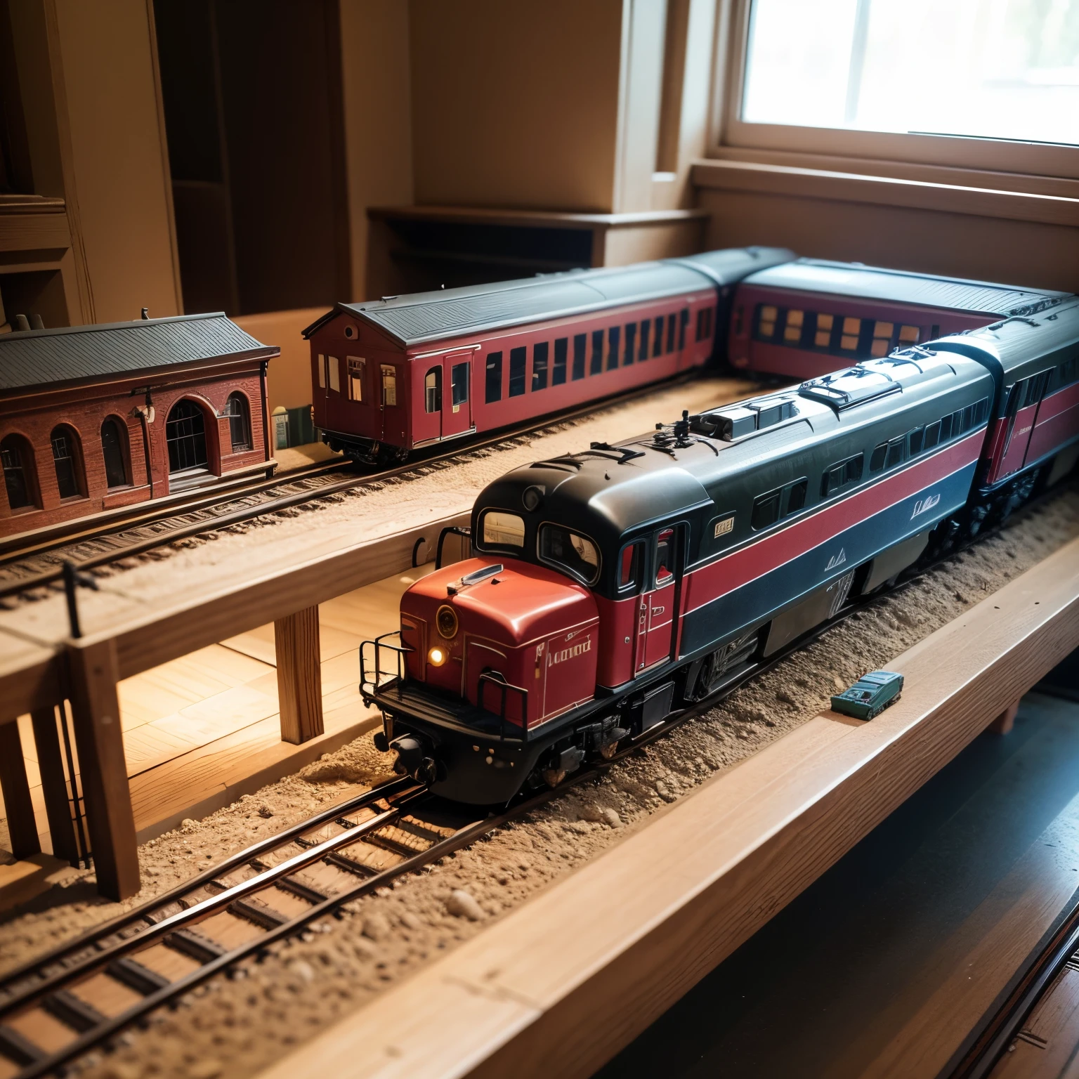 Trains through the countryside