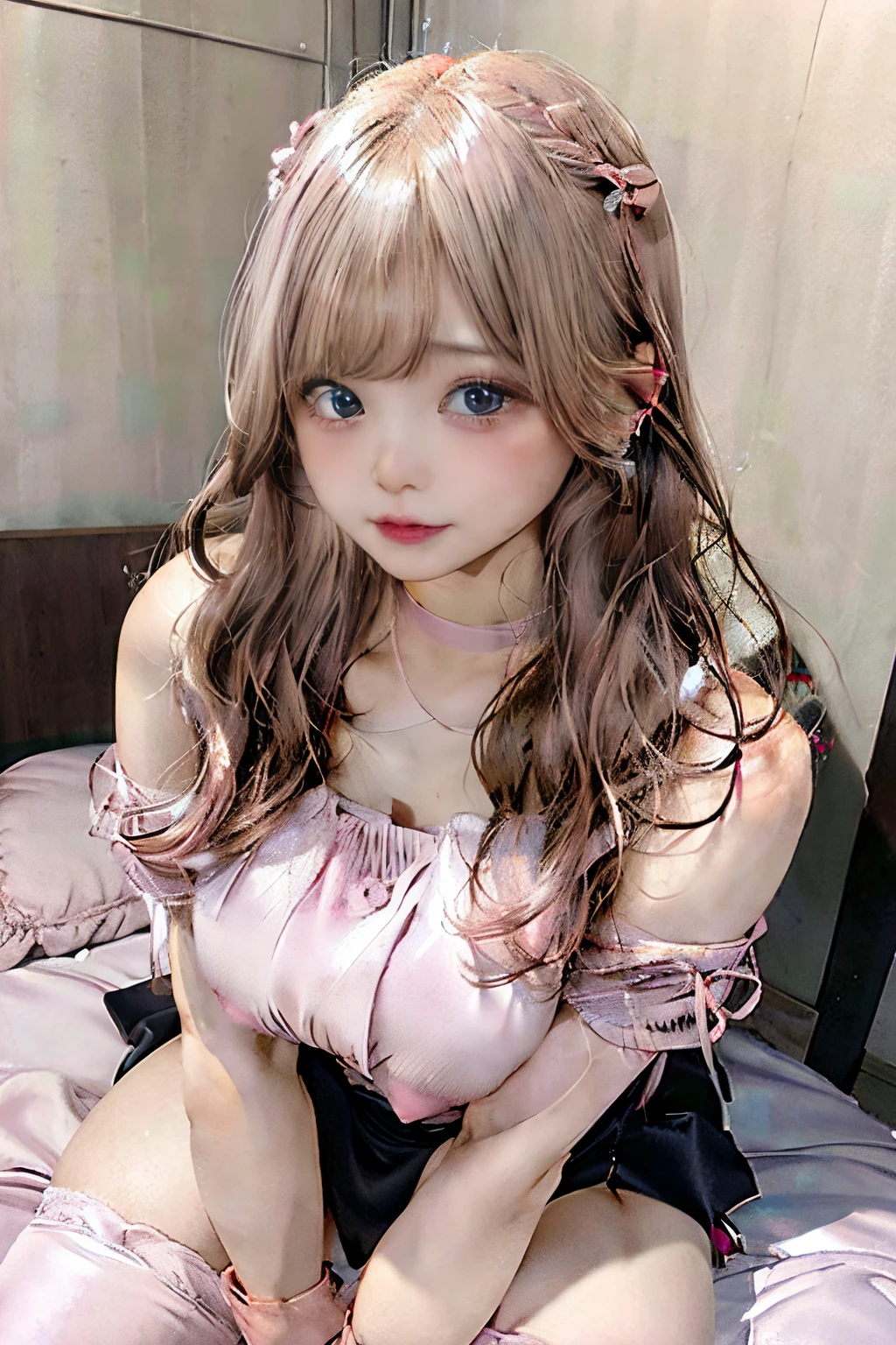 nsfw,((highest quality, 8K, masterpiece :1.3)), 1 girl, pretty woman with thin abs :1.3, (medium short hair, huge breasts :1.2), pajamas:1.1, super detailed face, fine eyes, nsfw,(spread pussy wide:1.1),(pussy focus:1.3), (bare pussy:1.3), (Vaginal hole:1.1),(urethra:1.1),(kuppa:1.1),(open vagina, vivid pussy, high quality vagina:1.1),putting own finger deep into vagina,