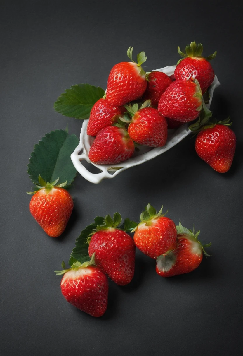 strawberry photography, extremly high detail, red fruit,(hyper realisitc:1.3)