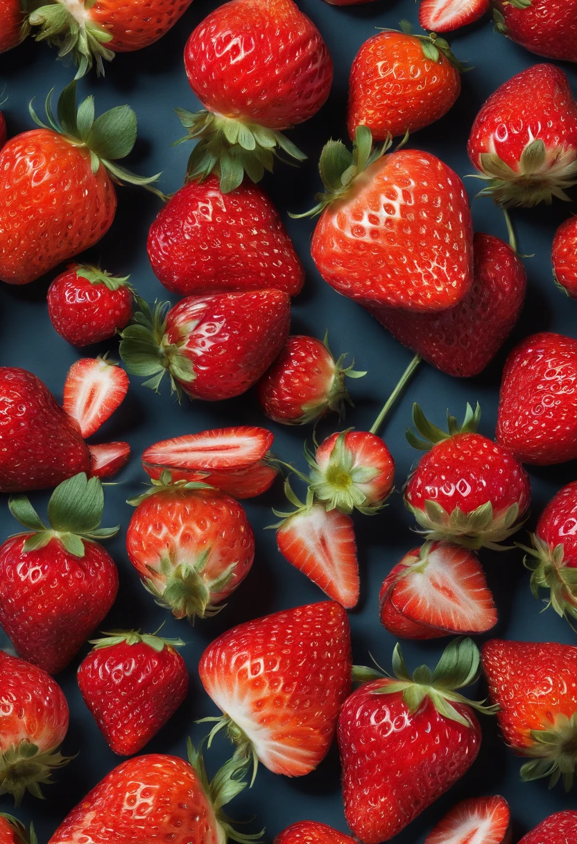 strawberry photography, extremly high detail, red fruit,(hyper realisitc:1.3)