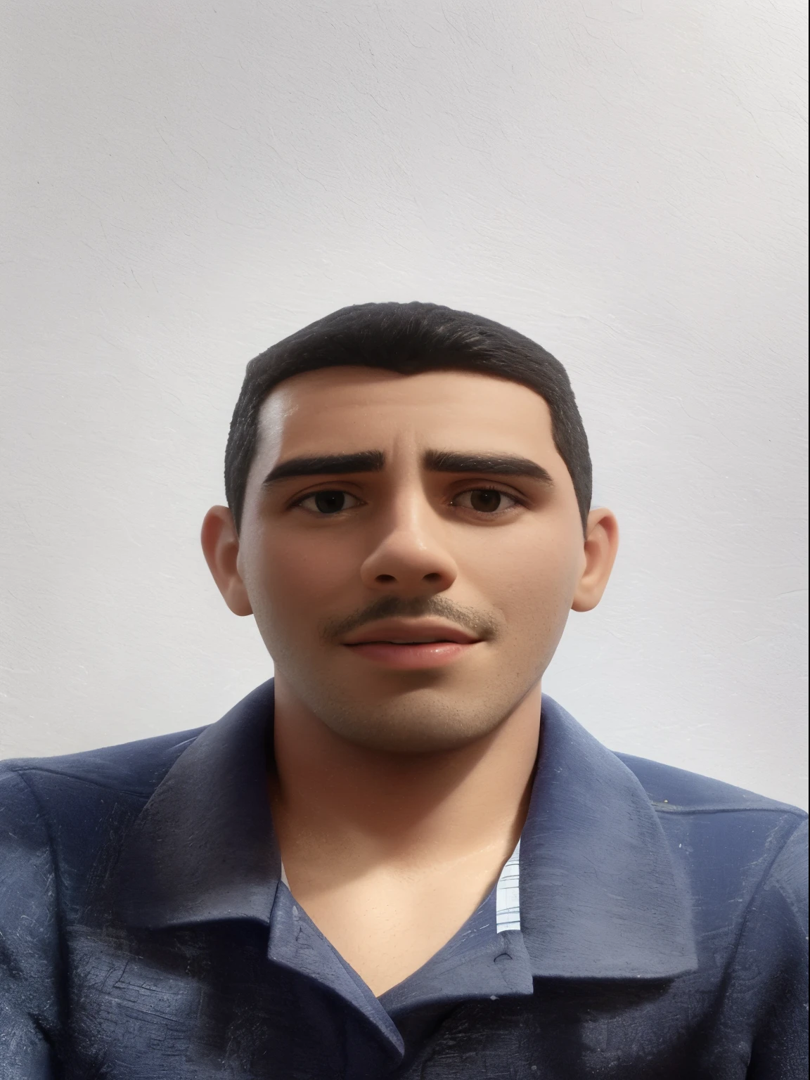 arafed man in a blue shirt and tie sitting in front of a white wall, mohamed chahin, david rios ferreira, mohamed reda, caio santos, icaro carvalho, carmelo blandino, edu souza, ronaldo luis nazario da lima, ronaldo luis nazario de lima, frontal picture, joseph moncada